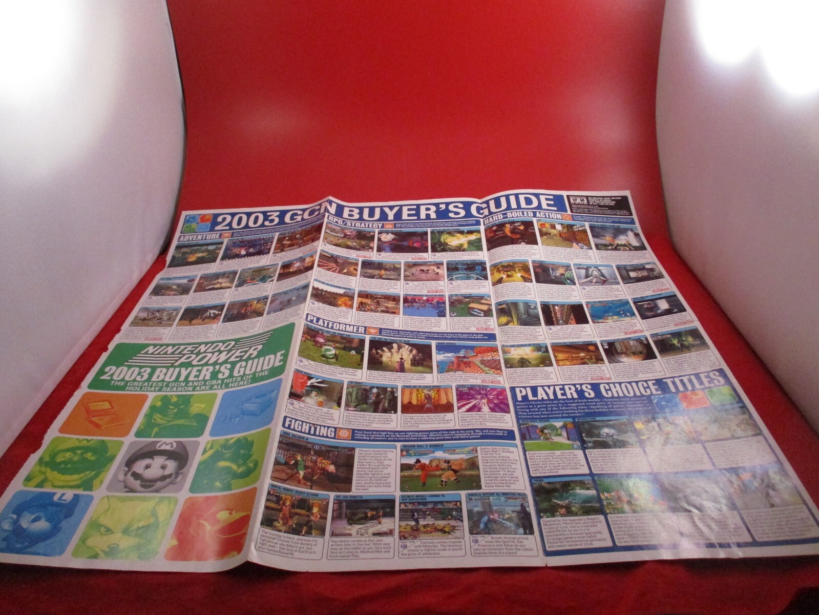 2003 Buyer’s Guide for Gamecube & Game Boy Advance Nintendo Power Promo Insert G
