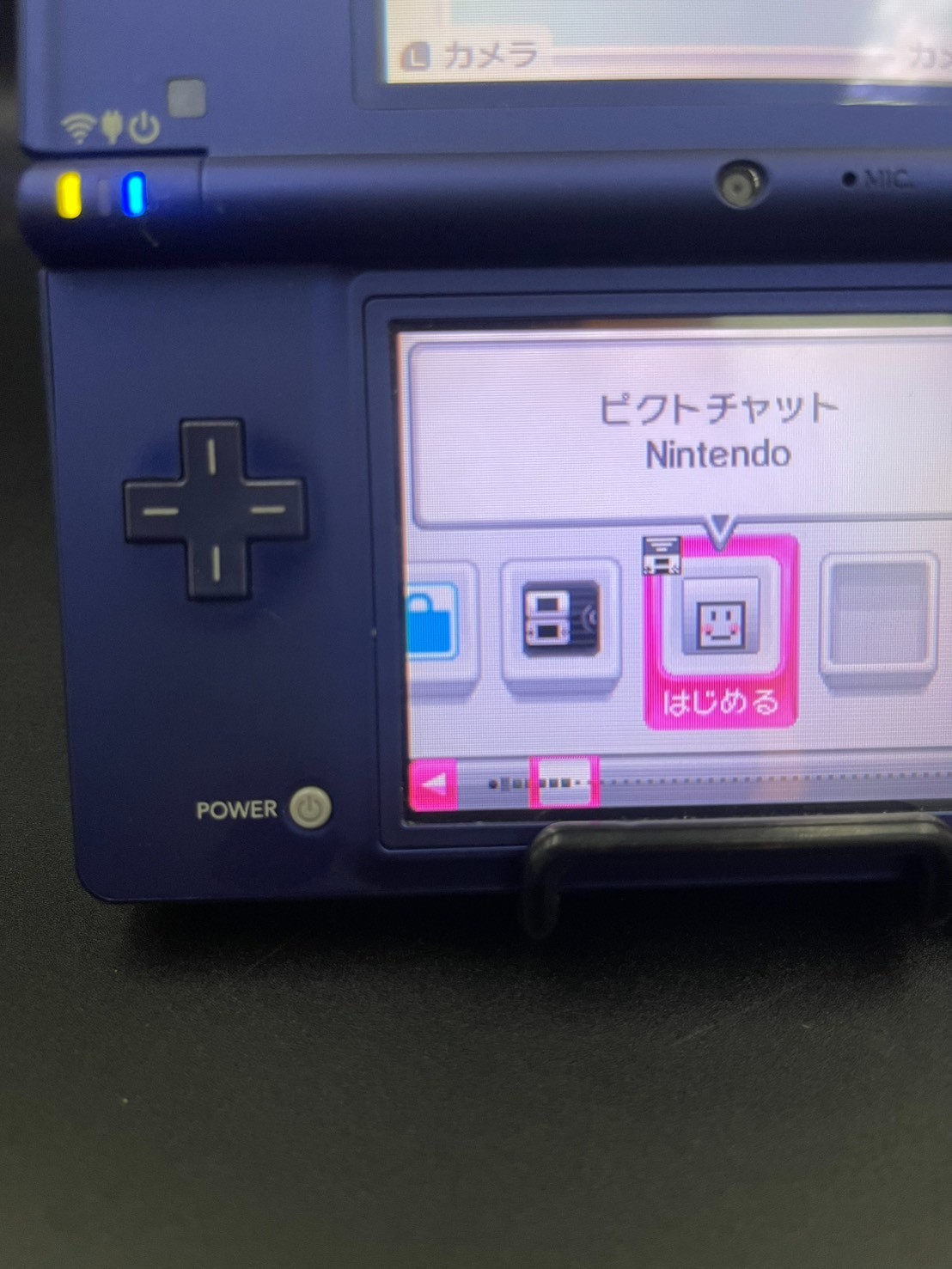 Nintendo DSi Metallic Blue Handheld Console with Charger Case From Japan