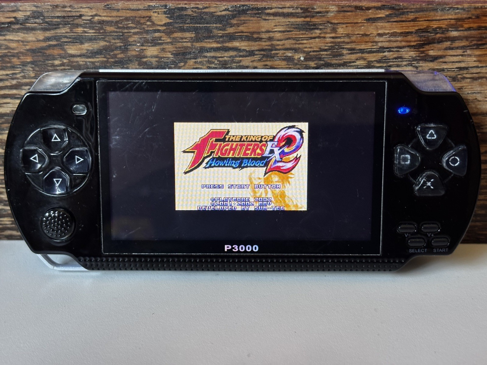 P3000 Handheld Game Console Black Platform Retro Gaming UNTESTED