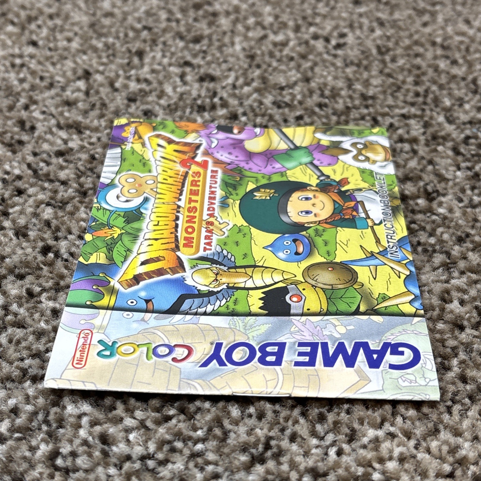 dragon warrior monsters 2 tara’s adventure Gameboy Color Manual Only