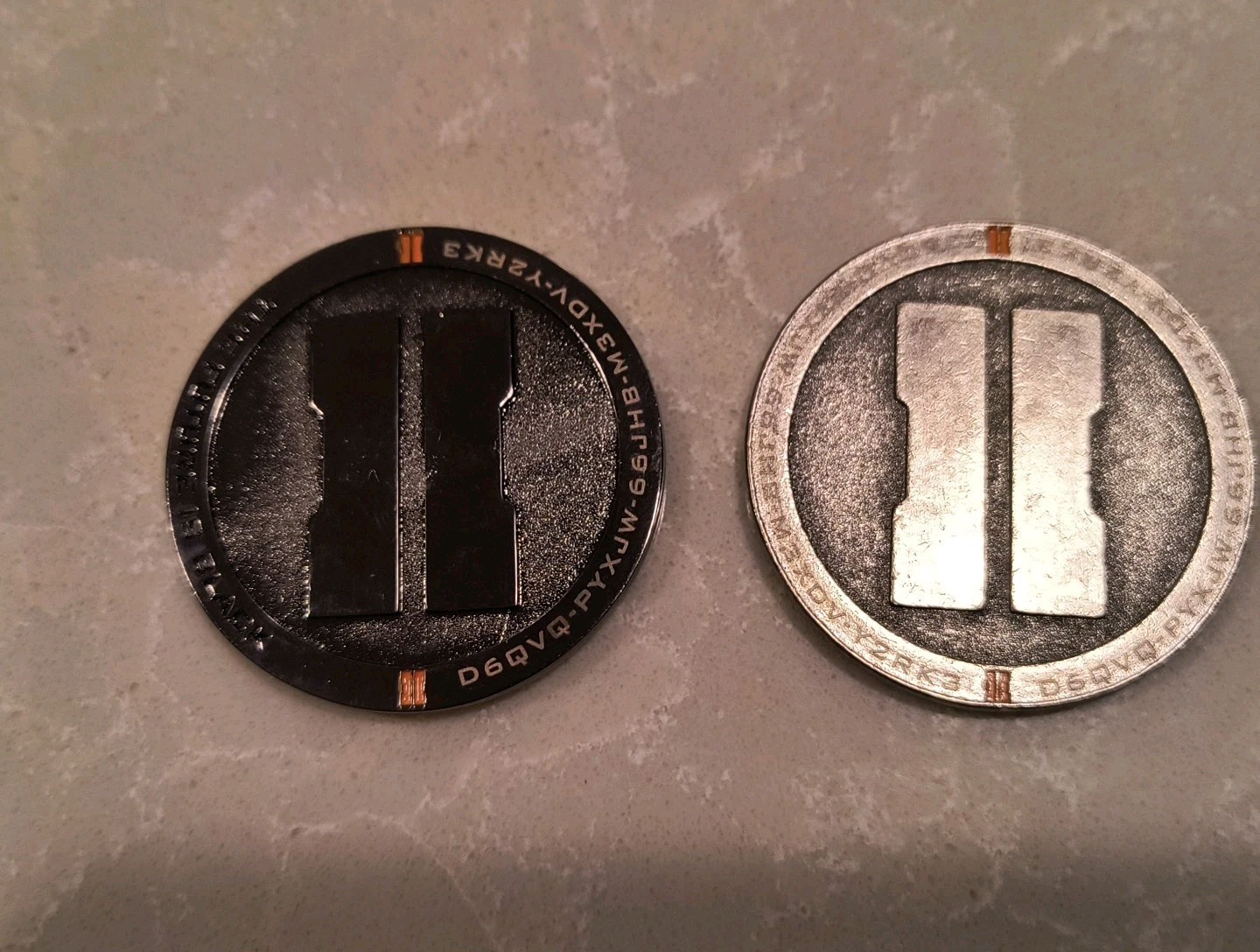 Rclipse 2 Challenge Coins, Call of duty. New In Plastic Pouch