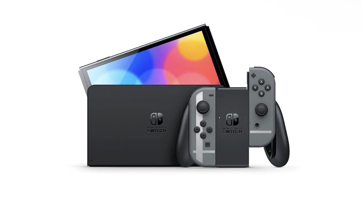 Nintendo Switch OLED Super Smash Bros. Ultimate Bundle (Download + 3 Mo.)