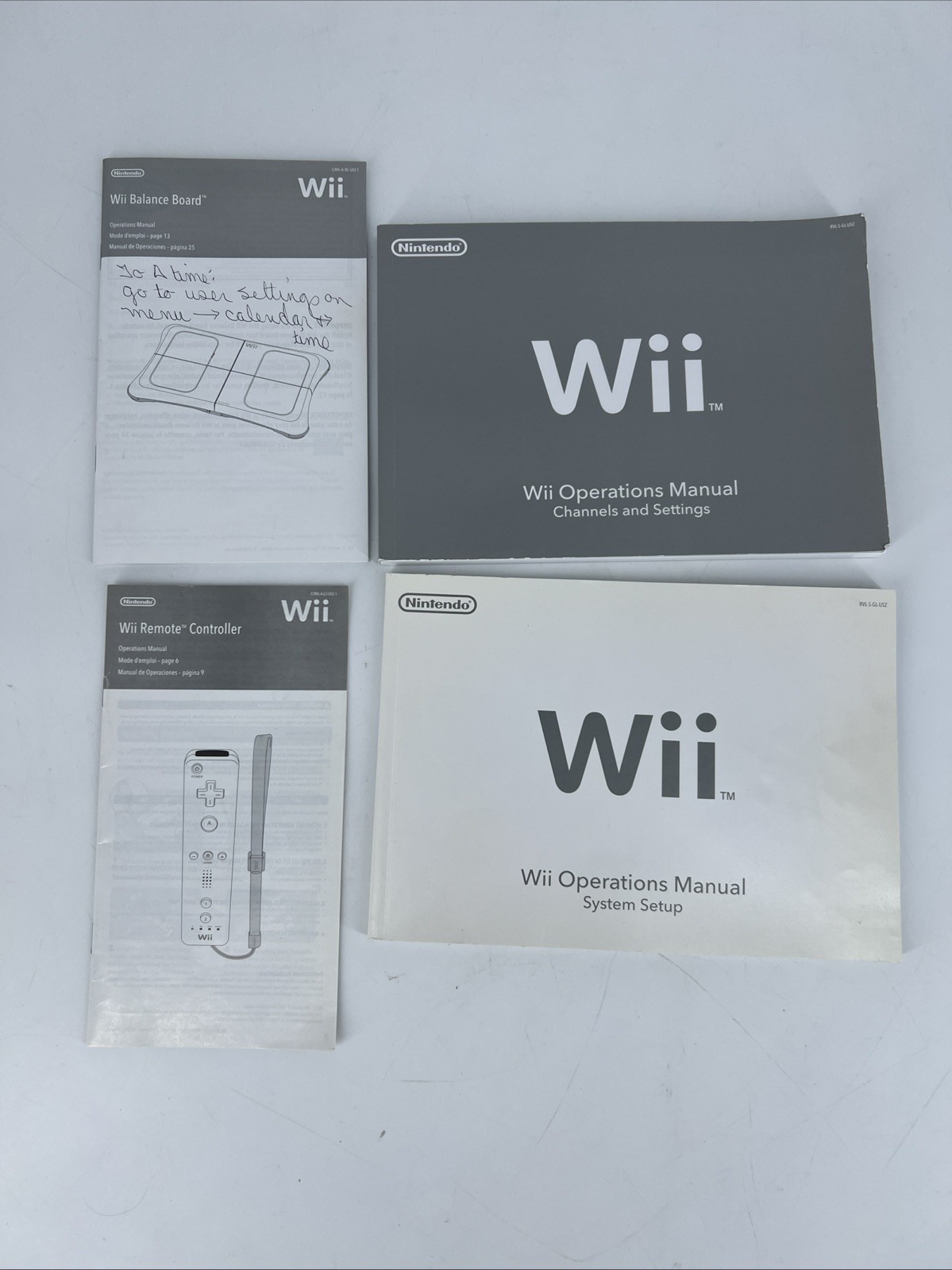 Black Nintendo Wii Console RVL-001, 2 Remotes Motion+ Sports, Resort, Fit+ Board
