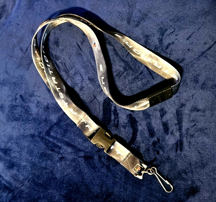 Official Sony PlayStation 3 PS3 Promo Lanyard Logo Key & Badge Holder NOS