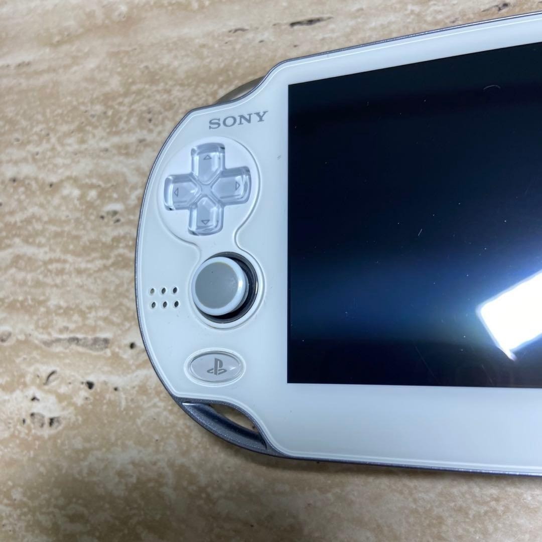 PS Vita PCH-1000 Crystal White Console White Tested Working Good Condition 7250