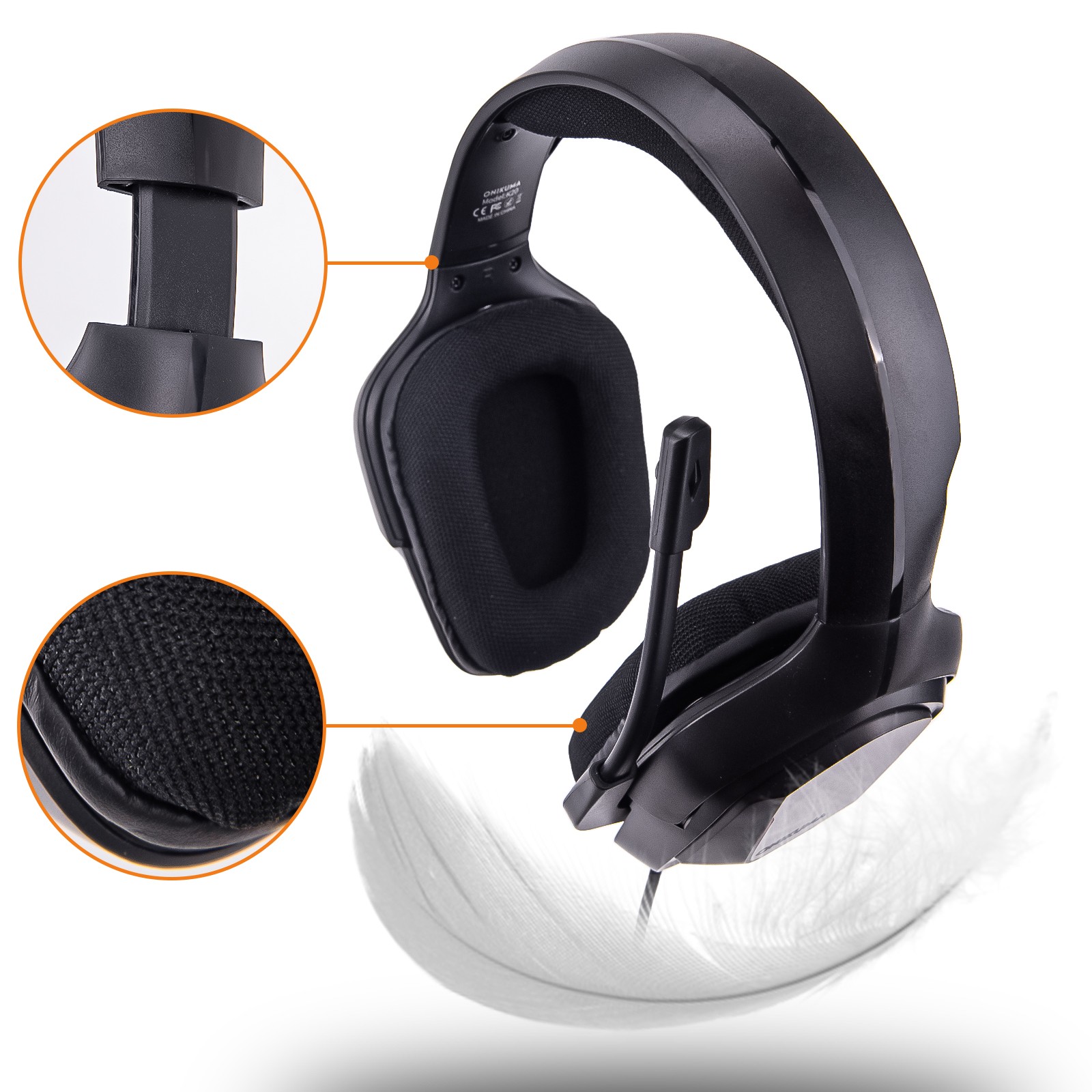 Gaming Headset Headphone w/ Noise Cancelling Mic for FPS RGB Linght 3.5mm jack