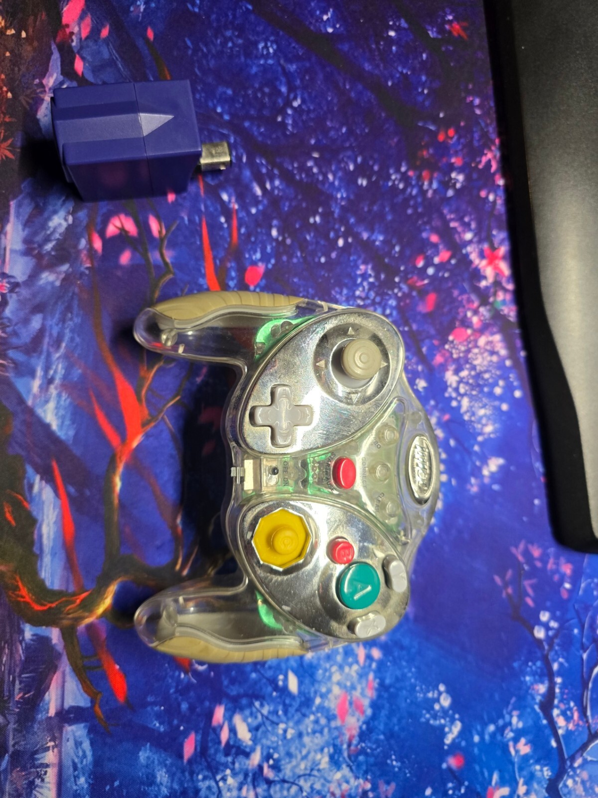 Intec GameCube Wireless Controller Clear Dongle Included – Read Description