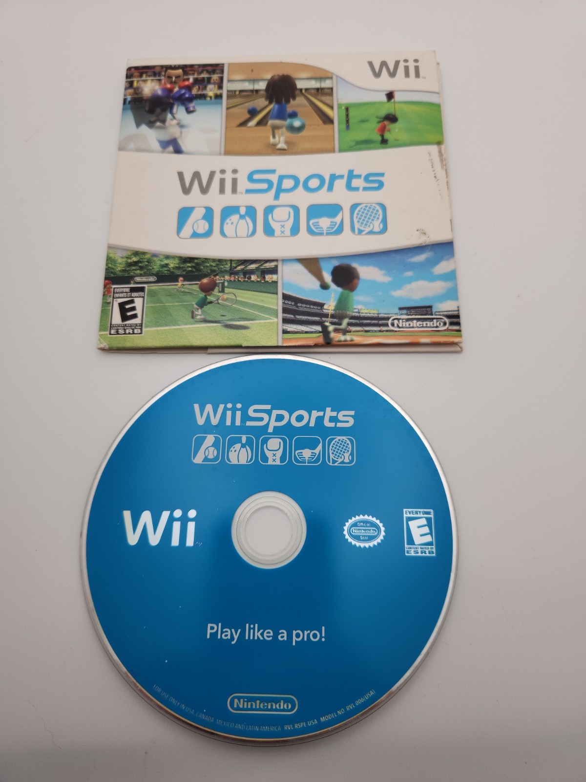 Wii Sports Nintendo Wii 2006 Original Cardboard Sleeve Complete w/ Manual