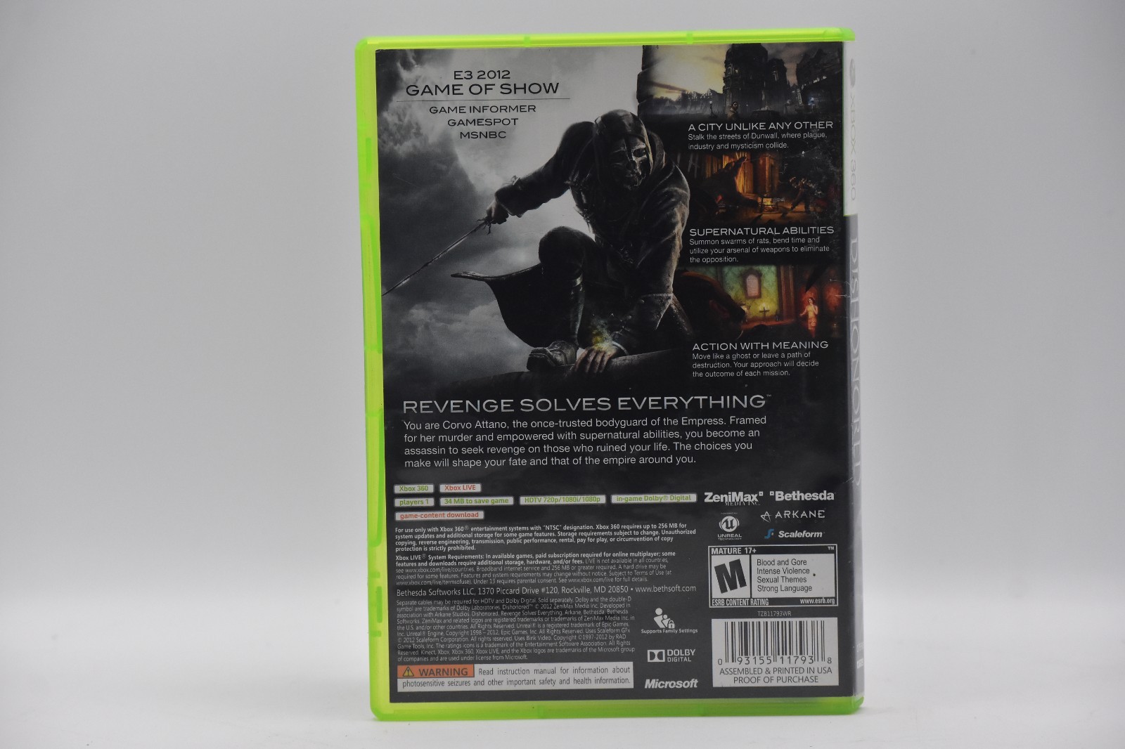 Dishonored for Xbox 360