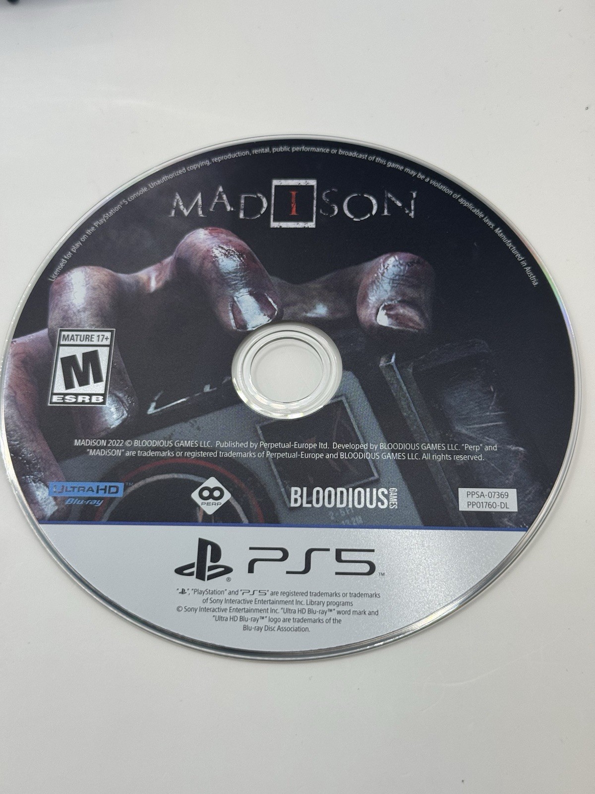 MADiSON Possessed Edition (Sony PlayStation 5, 2022) CIB