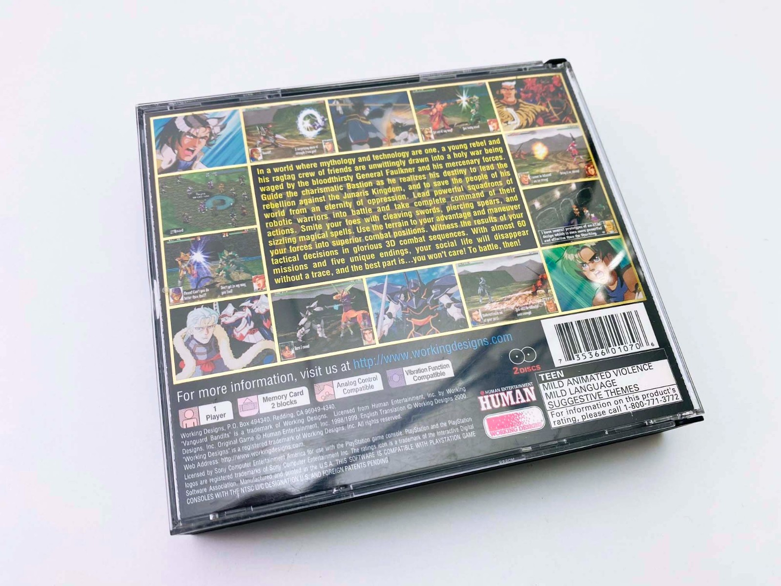 Vanguard Bandits (PS1, 2000) [COMPLETE / CIB / MANUAL / DEMO] *AUTHENTIC *TESTED