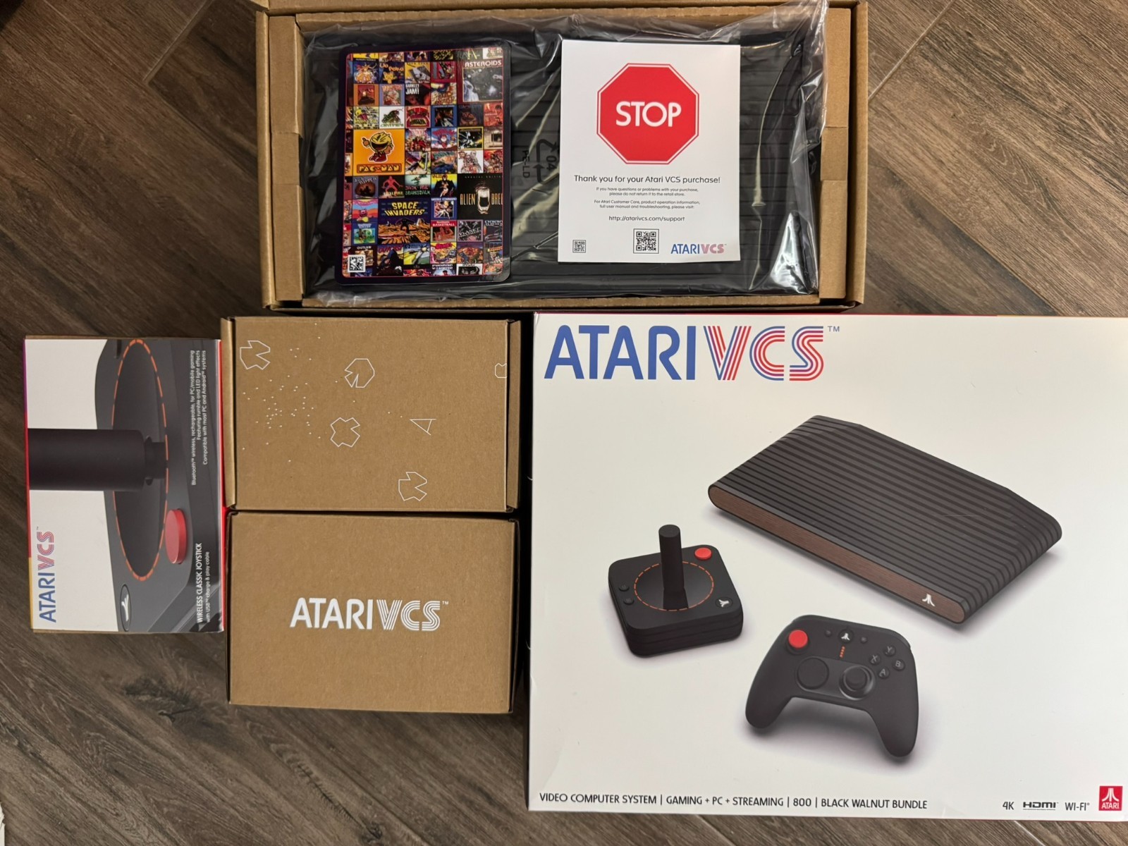 Atari VCS 800 Home Console 32GB – Black Walnut Bundle with extra joystick