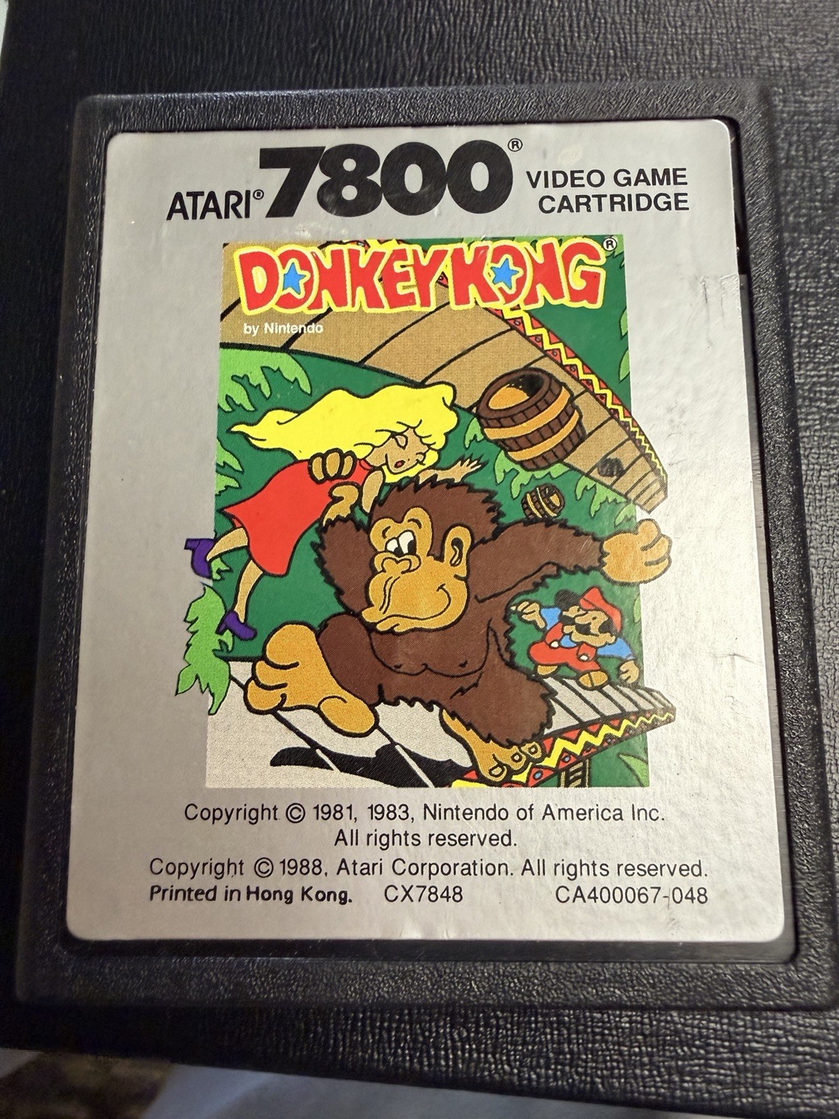 Atari Donkey Kong Atari 7800 Game Cartridge Only 1988