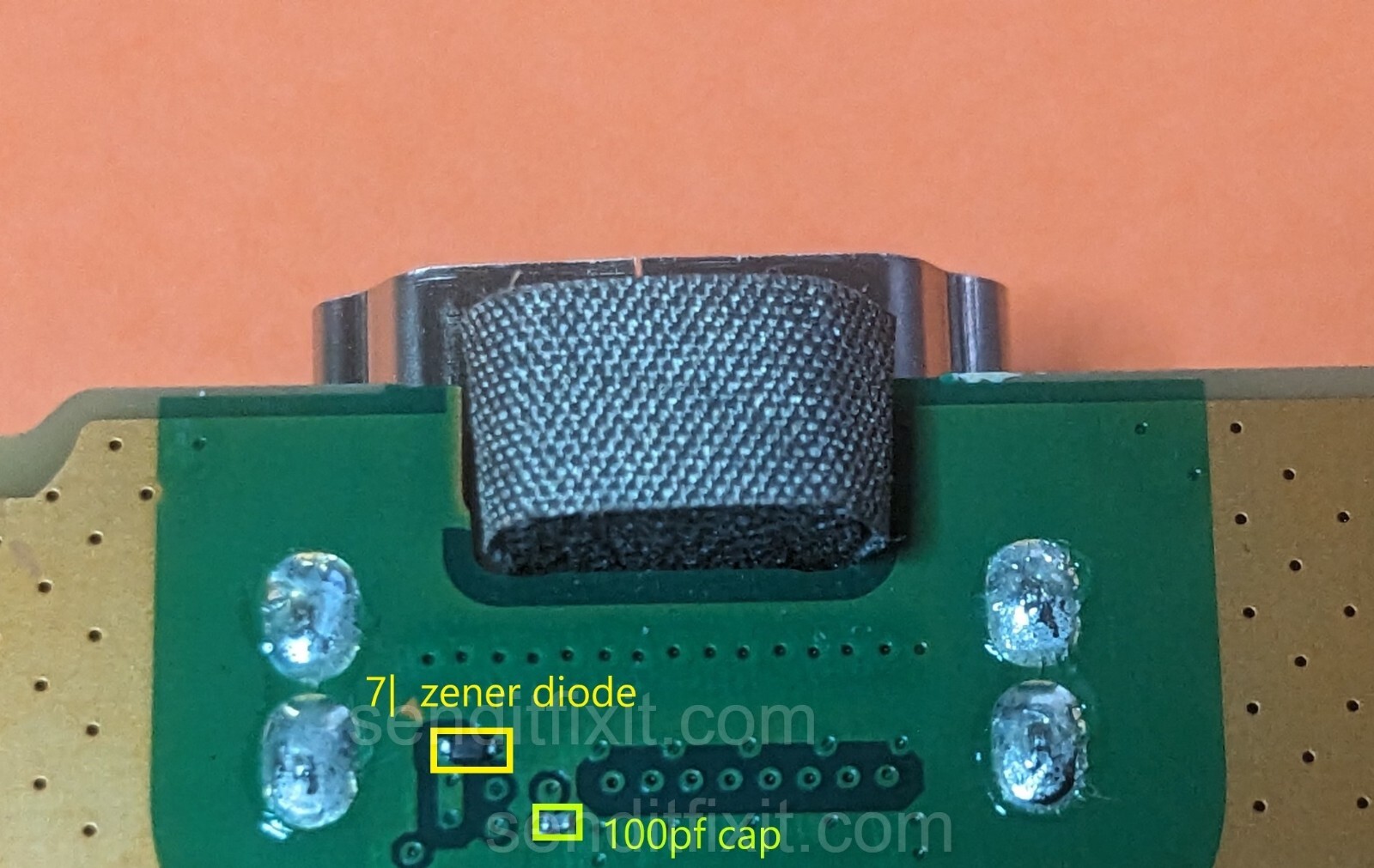 PS5 Replacement HDMI Port Components 71 C1 A6 Diode 100nf Cap Circuit Repair Kit