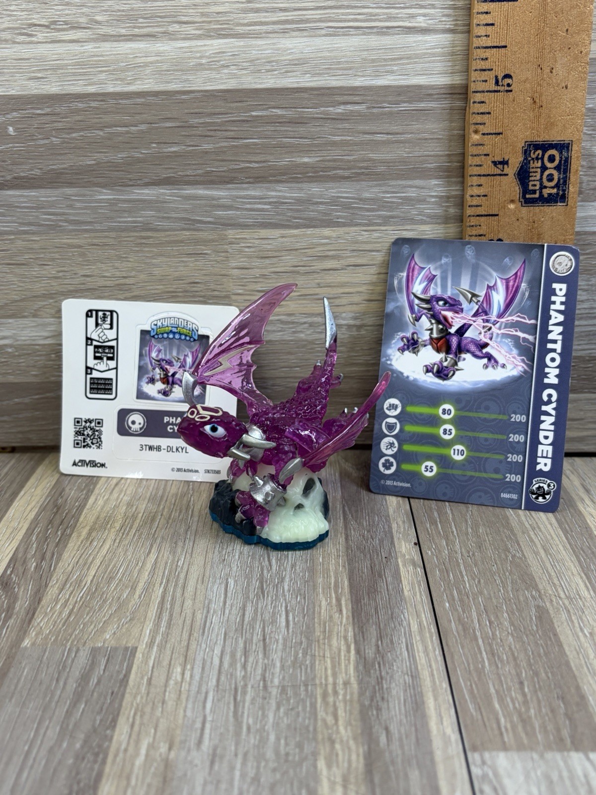 Activision Skylanders Swap Force Phantom Cynder Undead Dragon Figure W/ Card