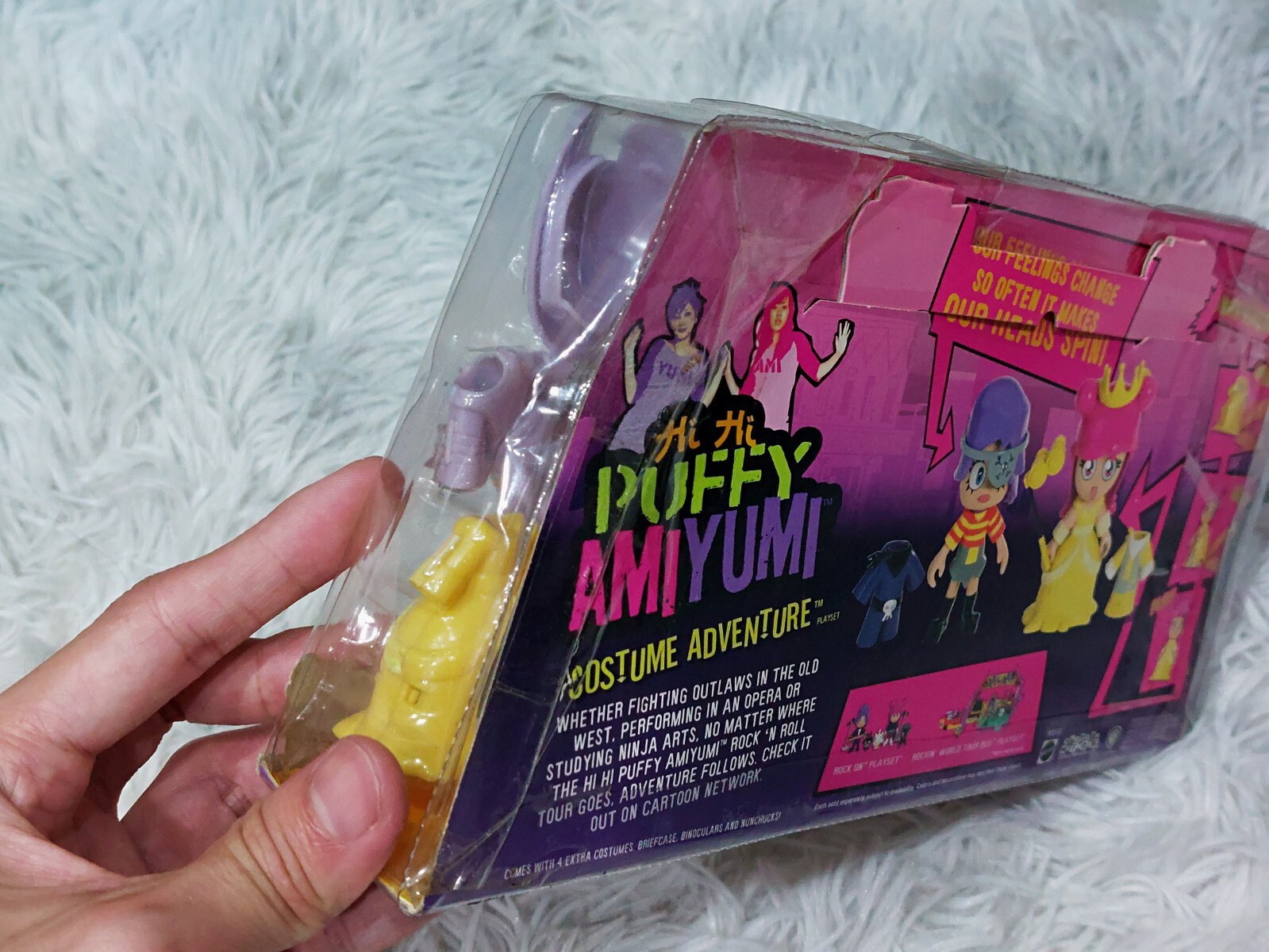 Hi Hi Puffy AmiYumi Costume Adventure Action Figure Playset Mattel 2005 3.2in