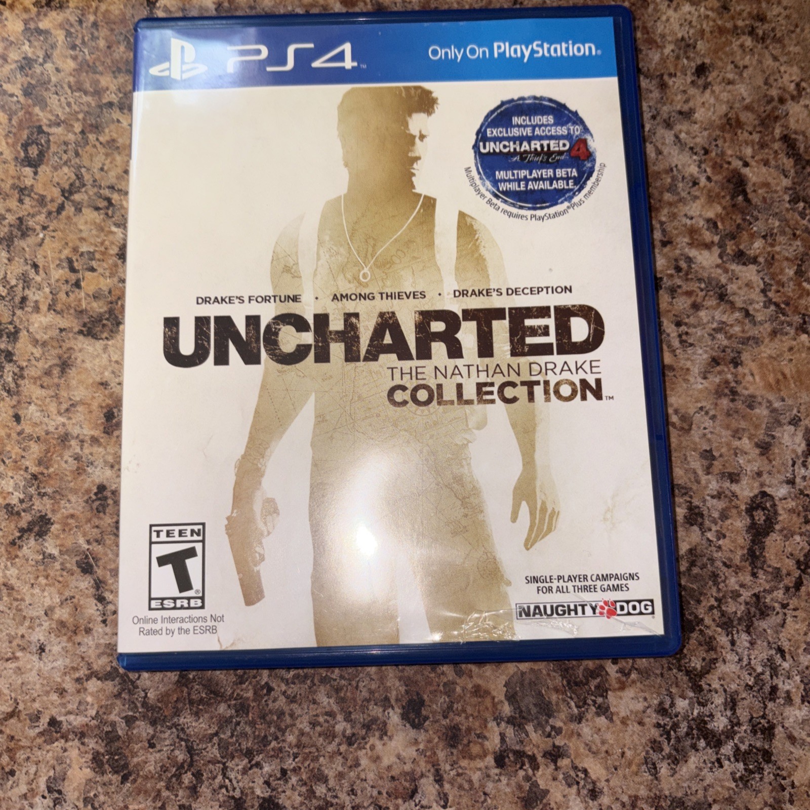 Uncharted The Nathan Drake Collection for PlayStation 4 PS4 CIB Adult Owned