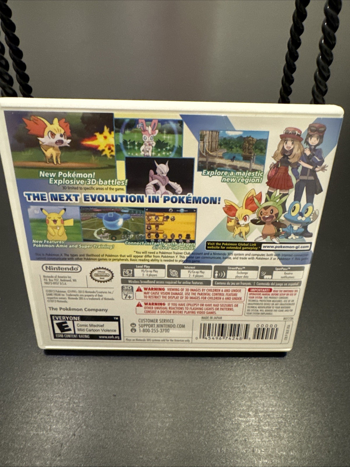 Pokémon X Version Nintendo 3DS Cartridge And Box Authentic And Tested