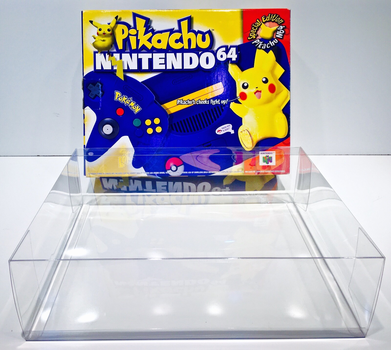 1 Console Box Protector For N64 Pikachu Edition Nintendo 64 Pokemon NTSC ONLY!