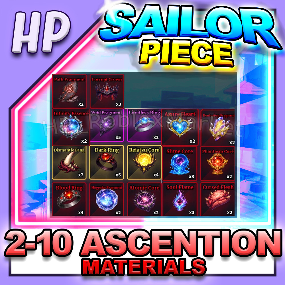 SAILOR PIECE ▶️ 2 -10 ASCENTION MATERIALS ⚔️ [⚡FAST DELIVERY⚡]