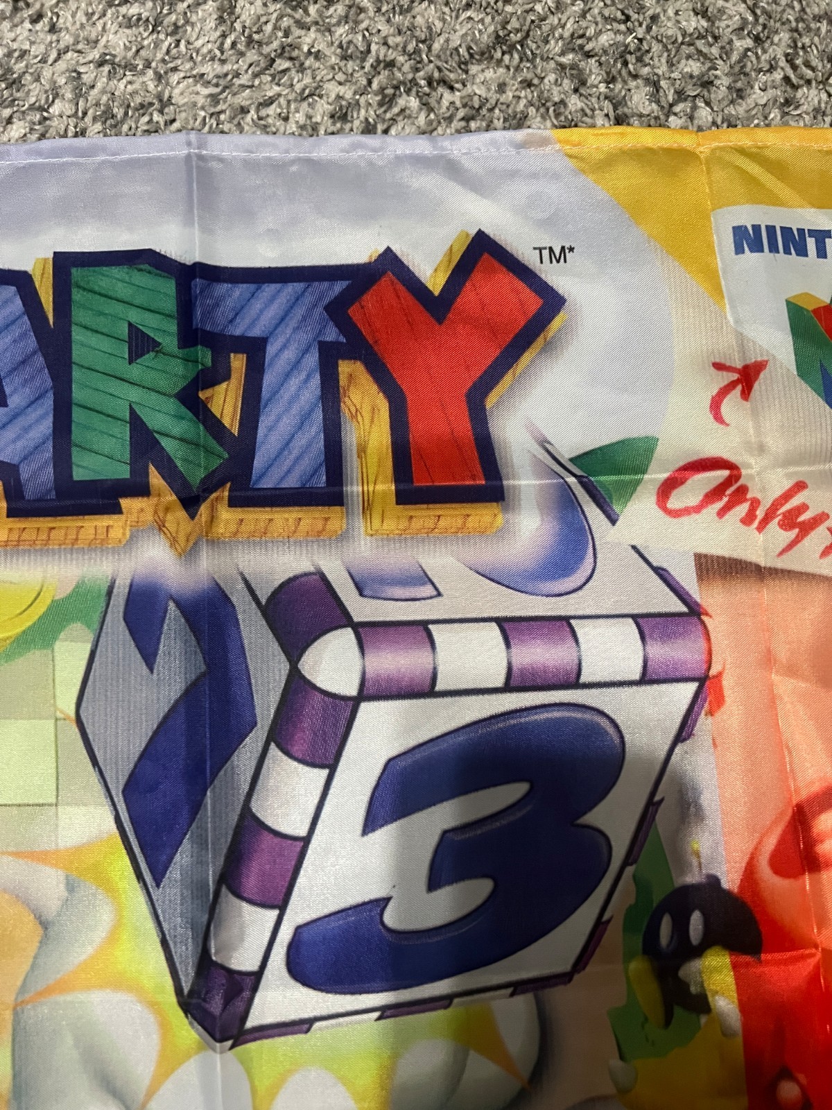 Mario Party 64 Wall Flag Banner Tapestry 2 x 3 Ft, N64