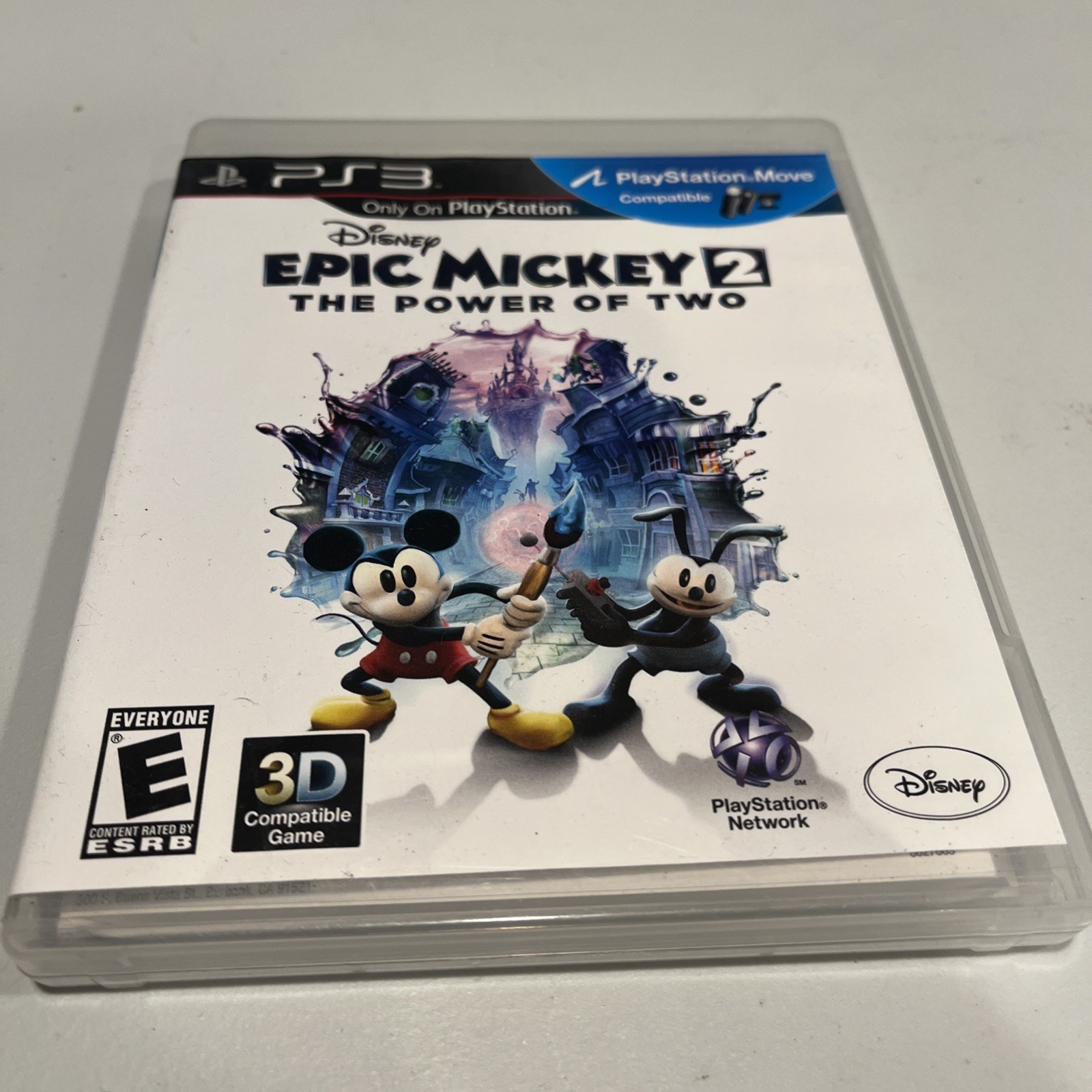Disney Epic Mickey 2 Power Of Two PS3 (PlayStation 3, 2012) Complete With Manual