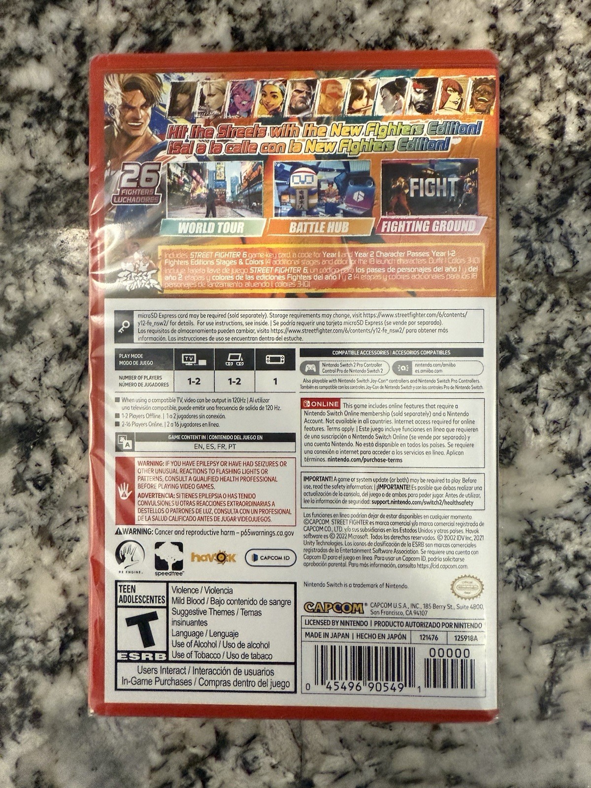Street Fighter 6 Year 1-2 Fighters Edition Switch 2 NEW/SEALED
