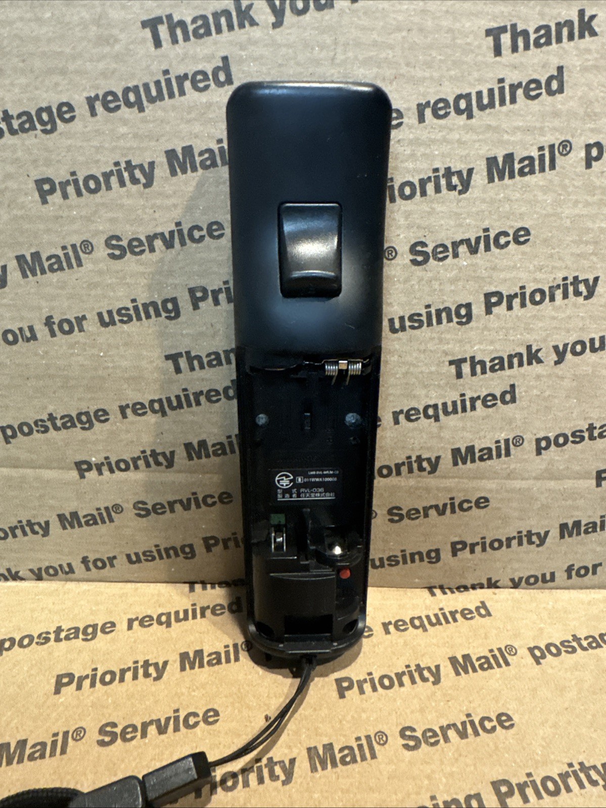 Black Wii Motion Plus Wii Remote Not Tested No Back (RVL-036)