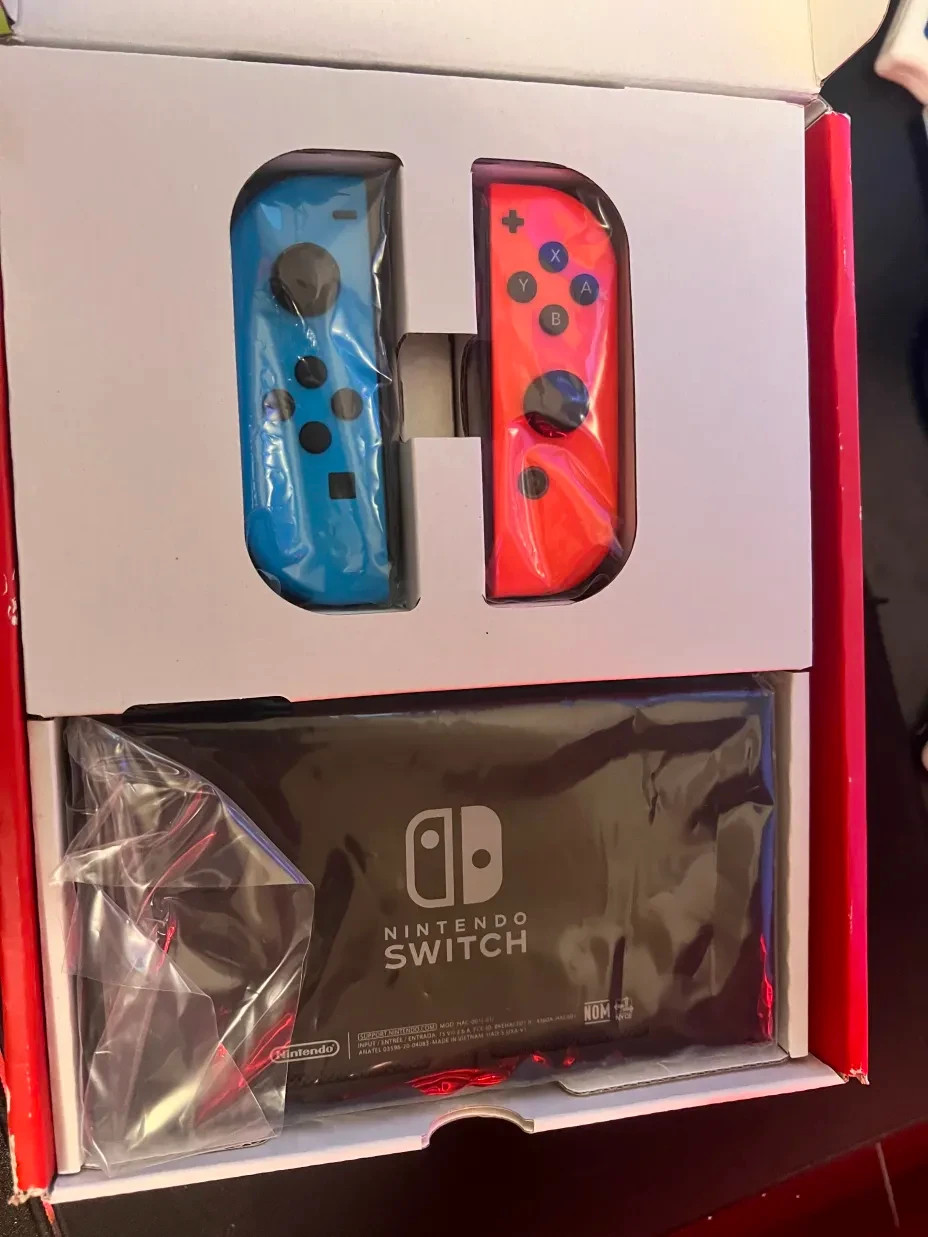 Nintendo Switch 32GB Handheld Console – Neon Red/Neon Blue