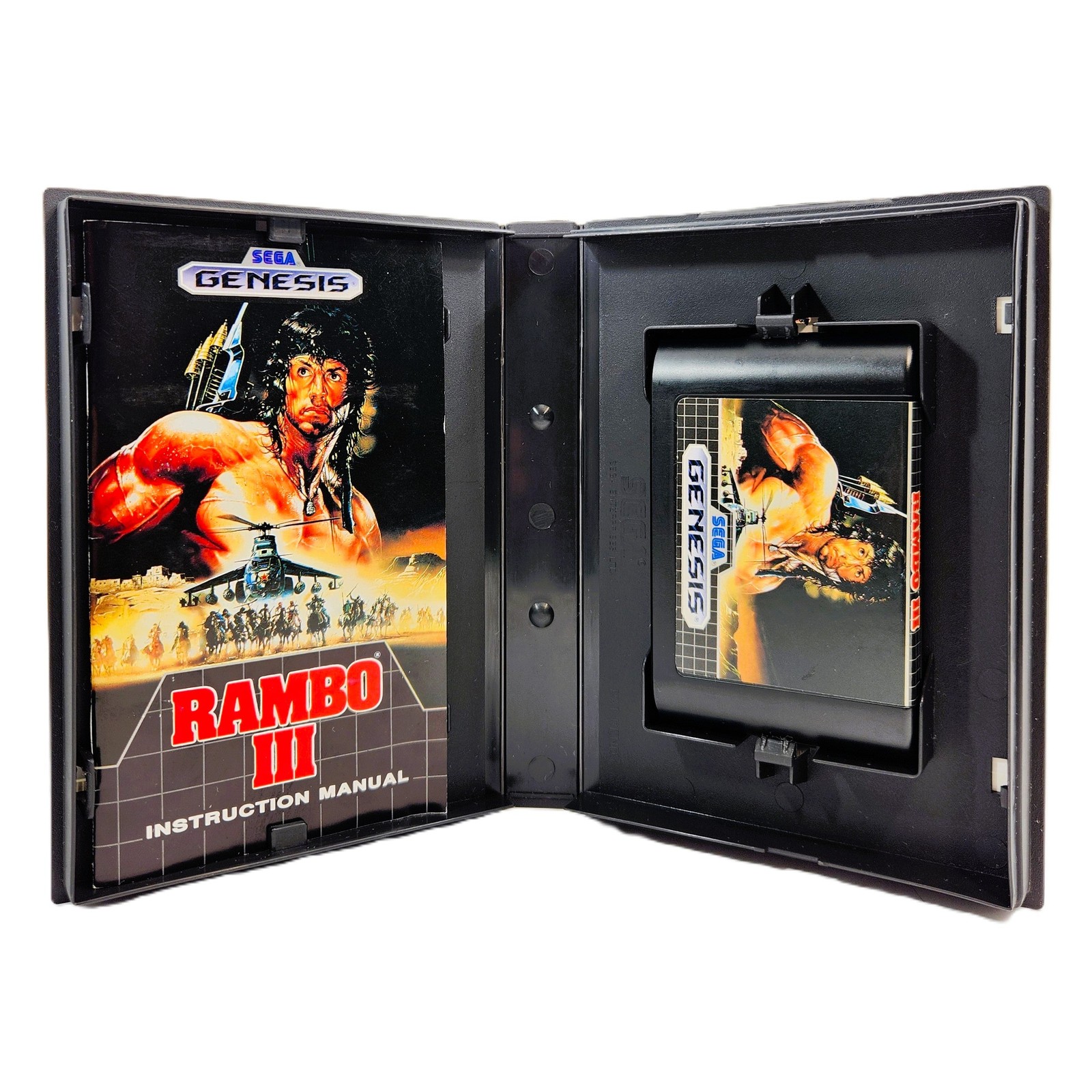 Rambo III – Sega Genesis (Authentic, Mint, CIB, Tested Working, Ships in a Box)