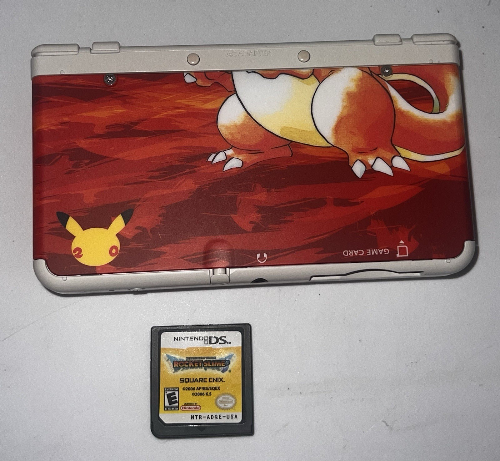 New Nintendo 3DS 20th Anniversary Pokemon Edition CIB W/New Charger