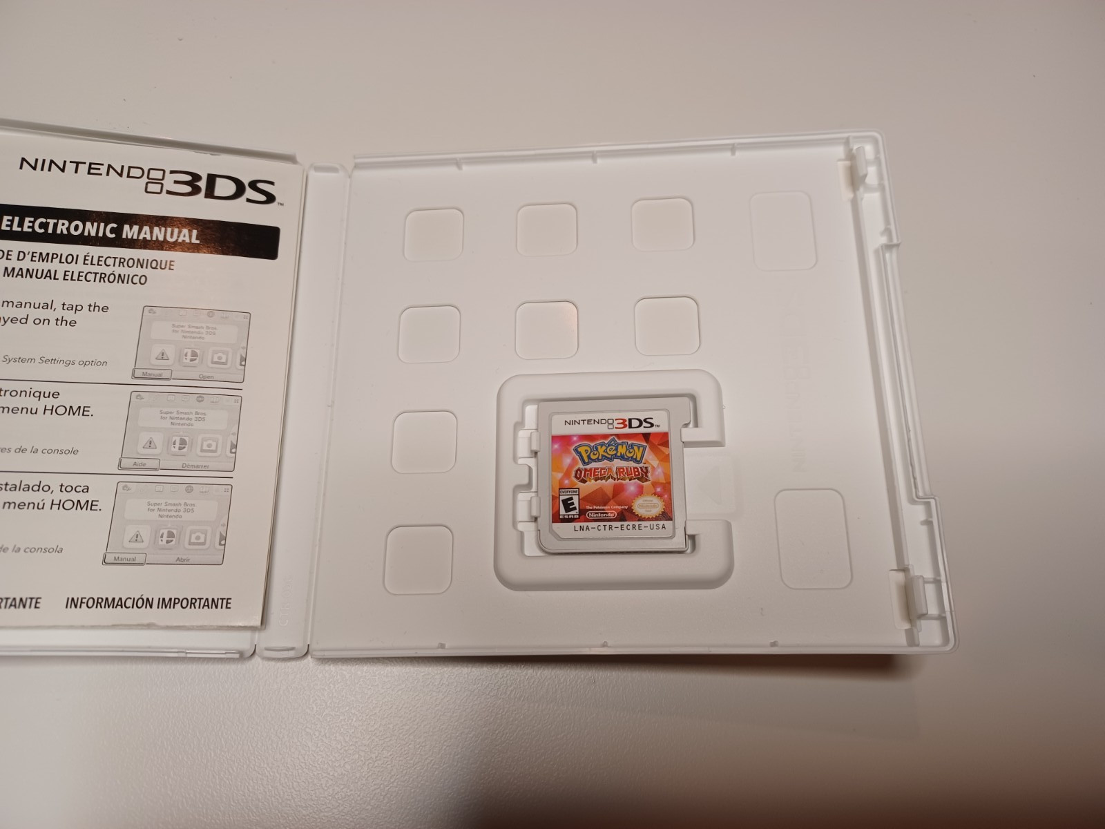 Nintendo Pokémon Omega Ruby (3DS) Cartridge w/ Case & Manual, RPG, 2014 — TESTED