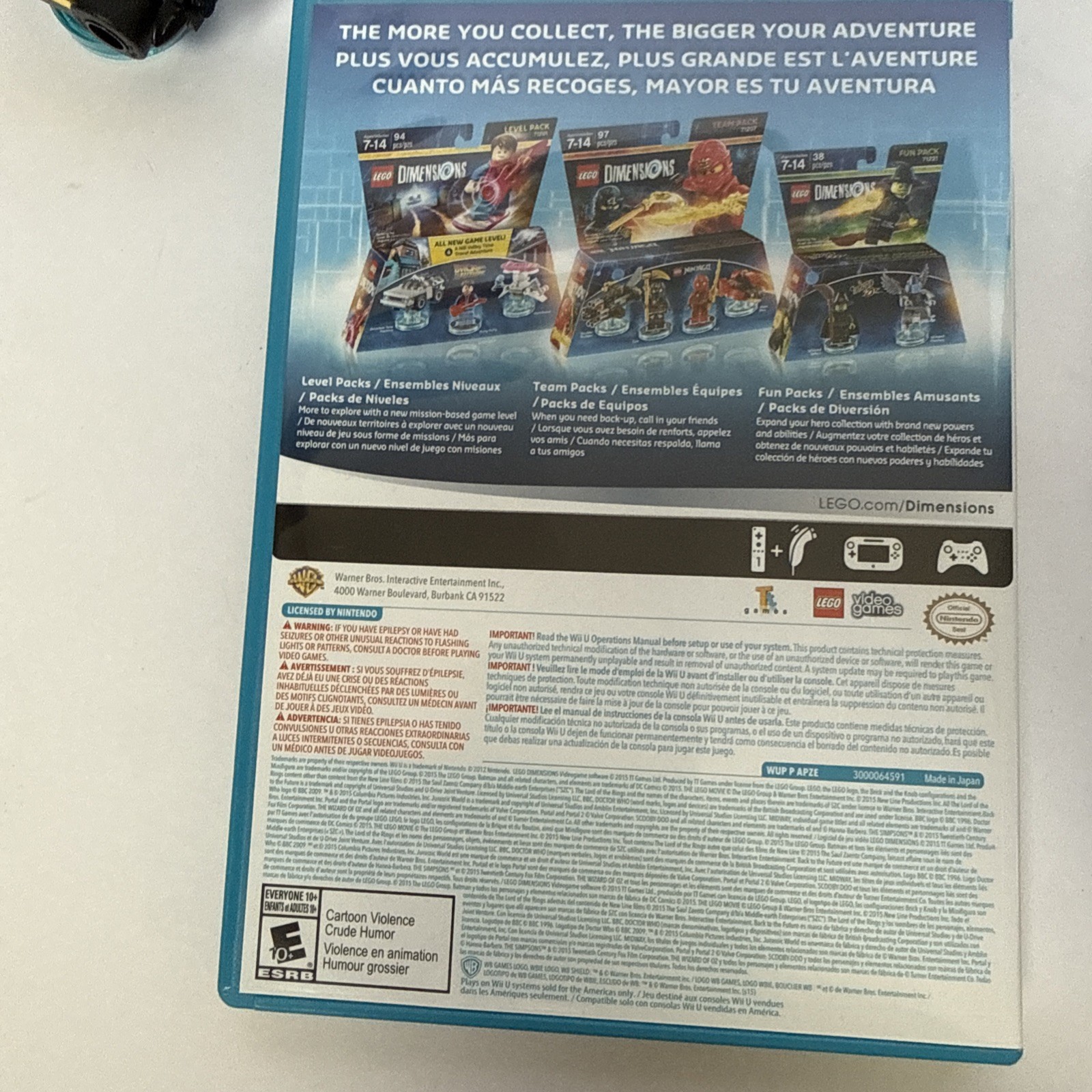 LEGO Dimensions Lot Game / Portal + 7 Figures – Ninjago, Chima, Batman + Others
