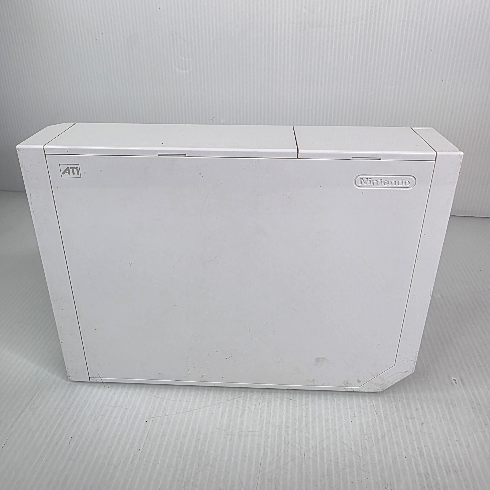 Nintendo Wii Console w/ OEM Stand, Motion Sensor Bar, Cables, SD Card – Works!