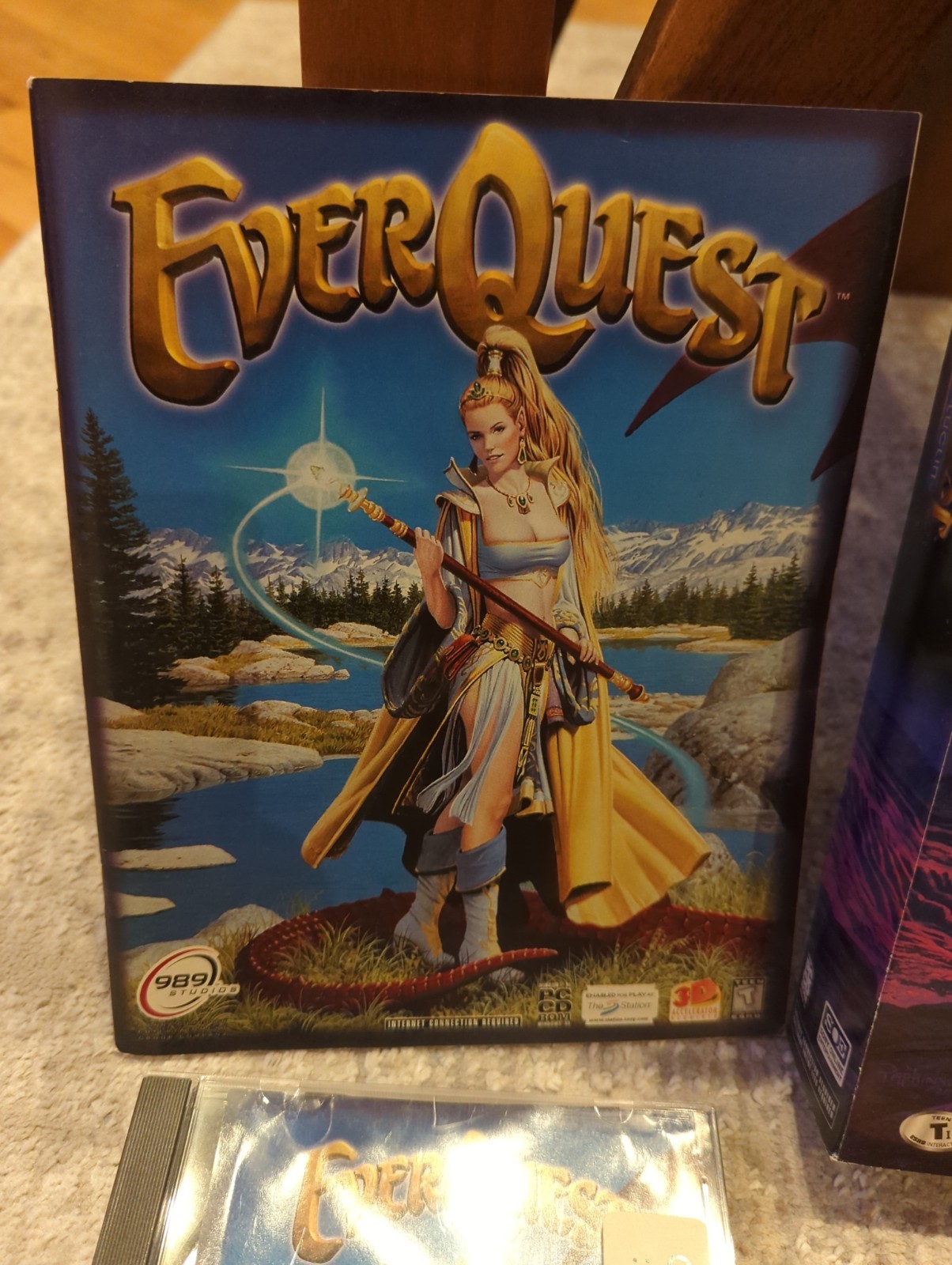 EverQuest + Shadows Of Lucin PC Game Big Box 1998 Lot With Extra Map See Descrip