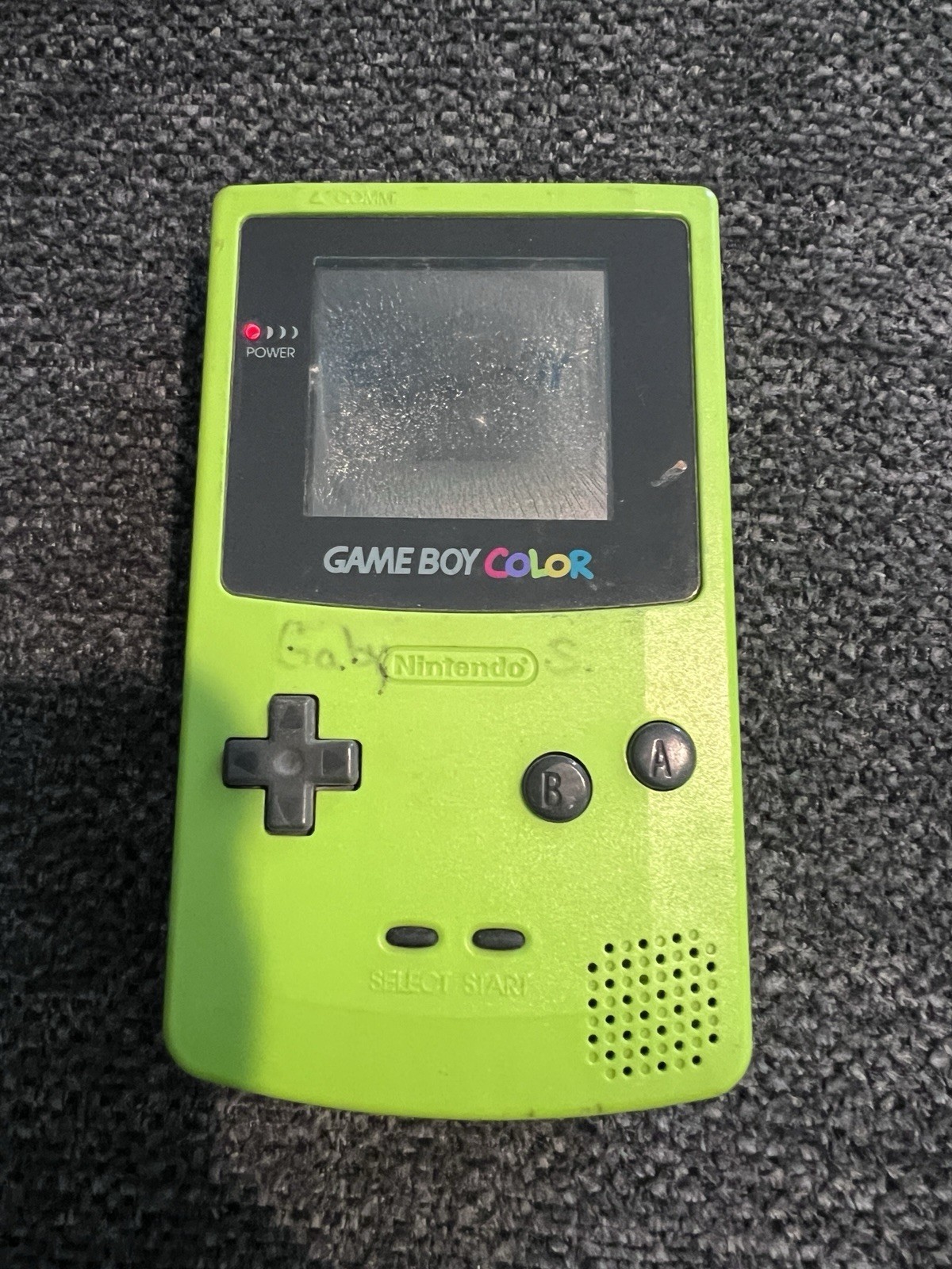 Nintendo Game Boy Color Kiwi Lime Green Handheld Console System For Parts