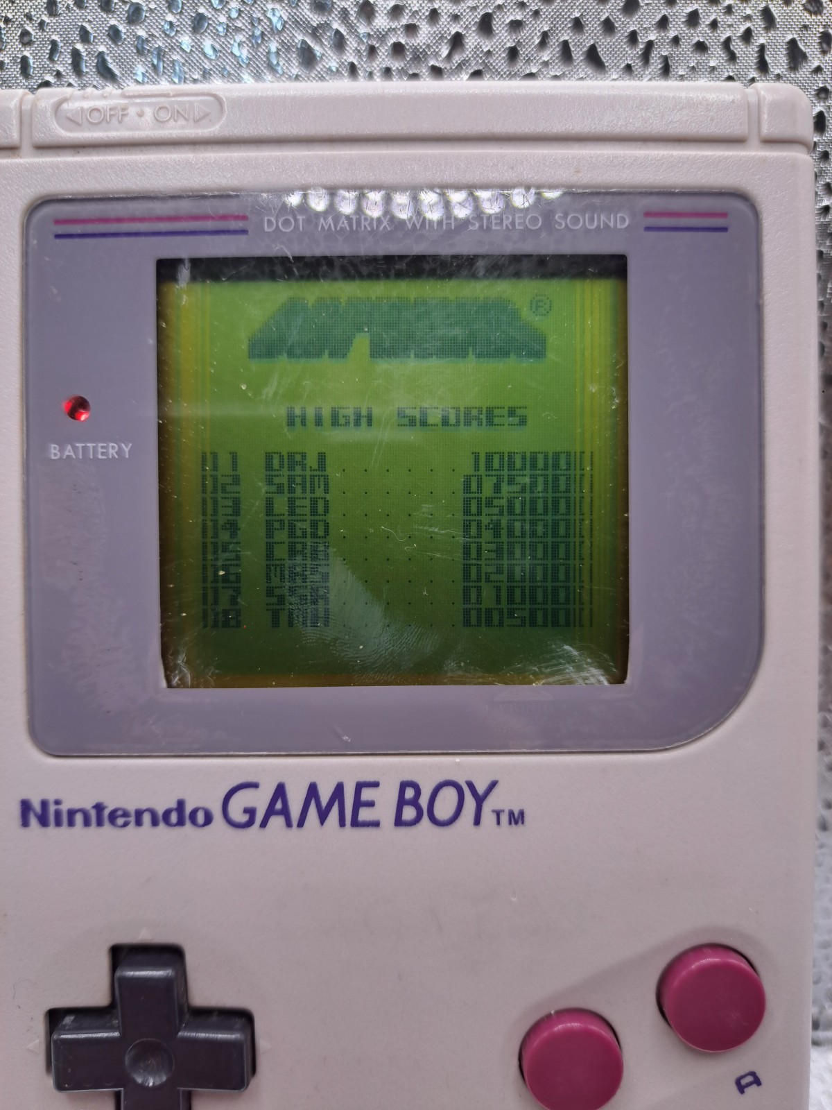 Nintendo Game Boy DMG-01 Handheld System with Flaw Gray READ