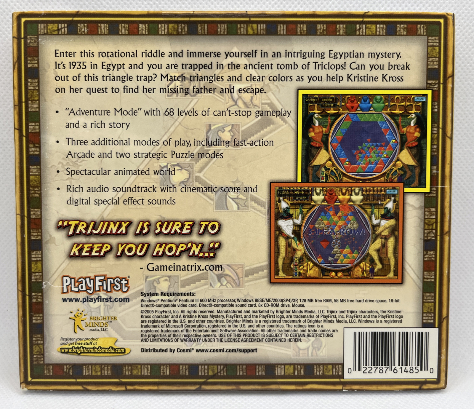 🔥 TriJinx: A Kristine Kross Mystery (PC CD-ROM, 2005, PlayFirst, Jewel Case)