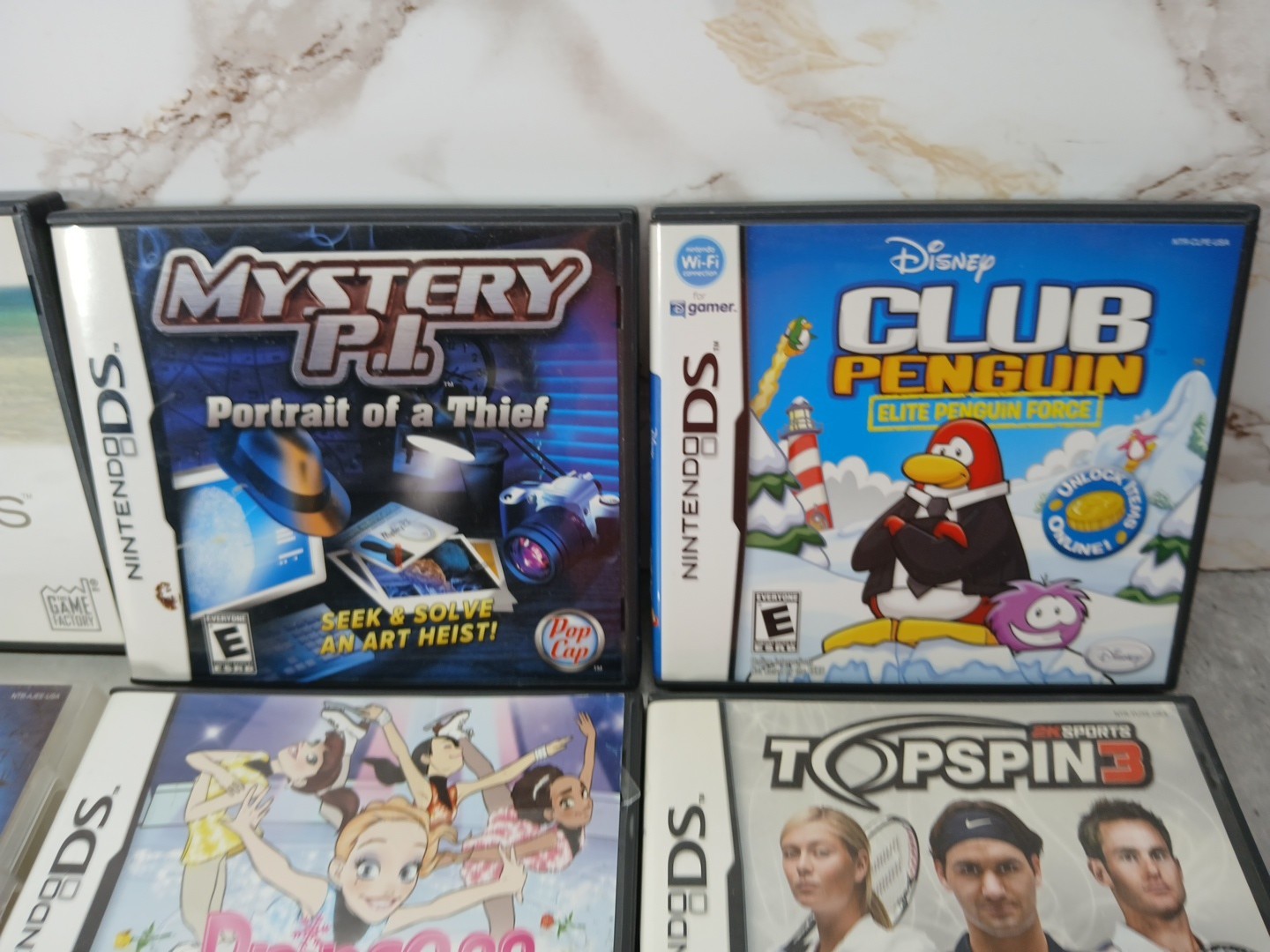 Nintendo DS Lite Handheld System (Onyx Black) w/ Lot of Games