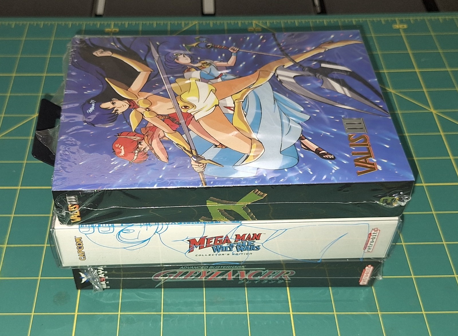 Sega Genesis Retro-Bit 3 Game Lot Mint Valis III, Gleylancer, Megaman Wily Wars