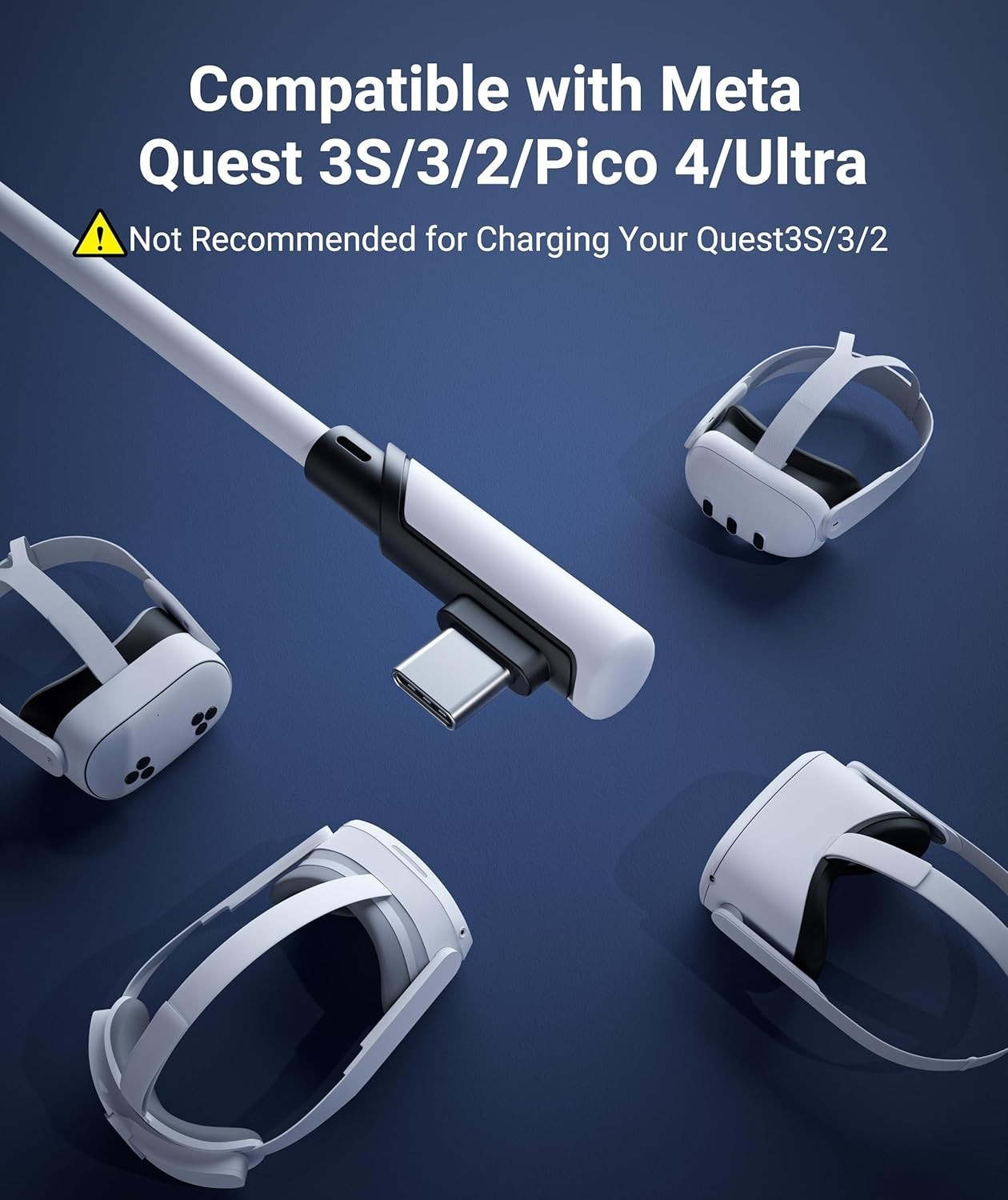 16FT USB Link Cable for VR Headsets, Compatible with Meta Quest and Pico 4