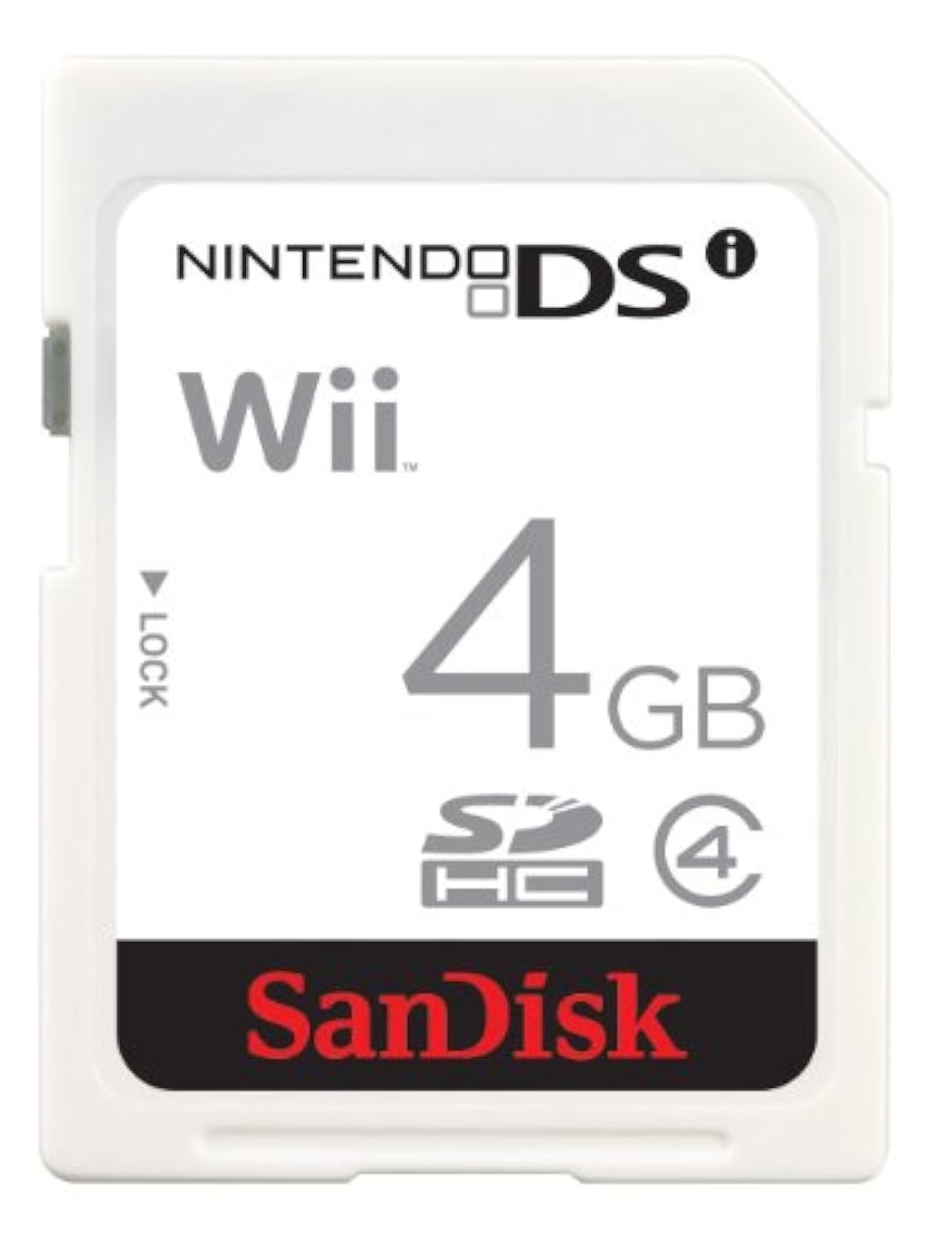 SanDisk 4GB Gaming SD Card For Nintendo DSi Pack For Wii Memory Expansion 2E