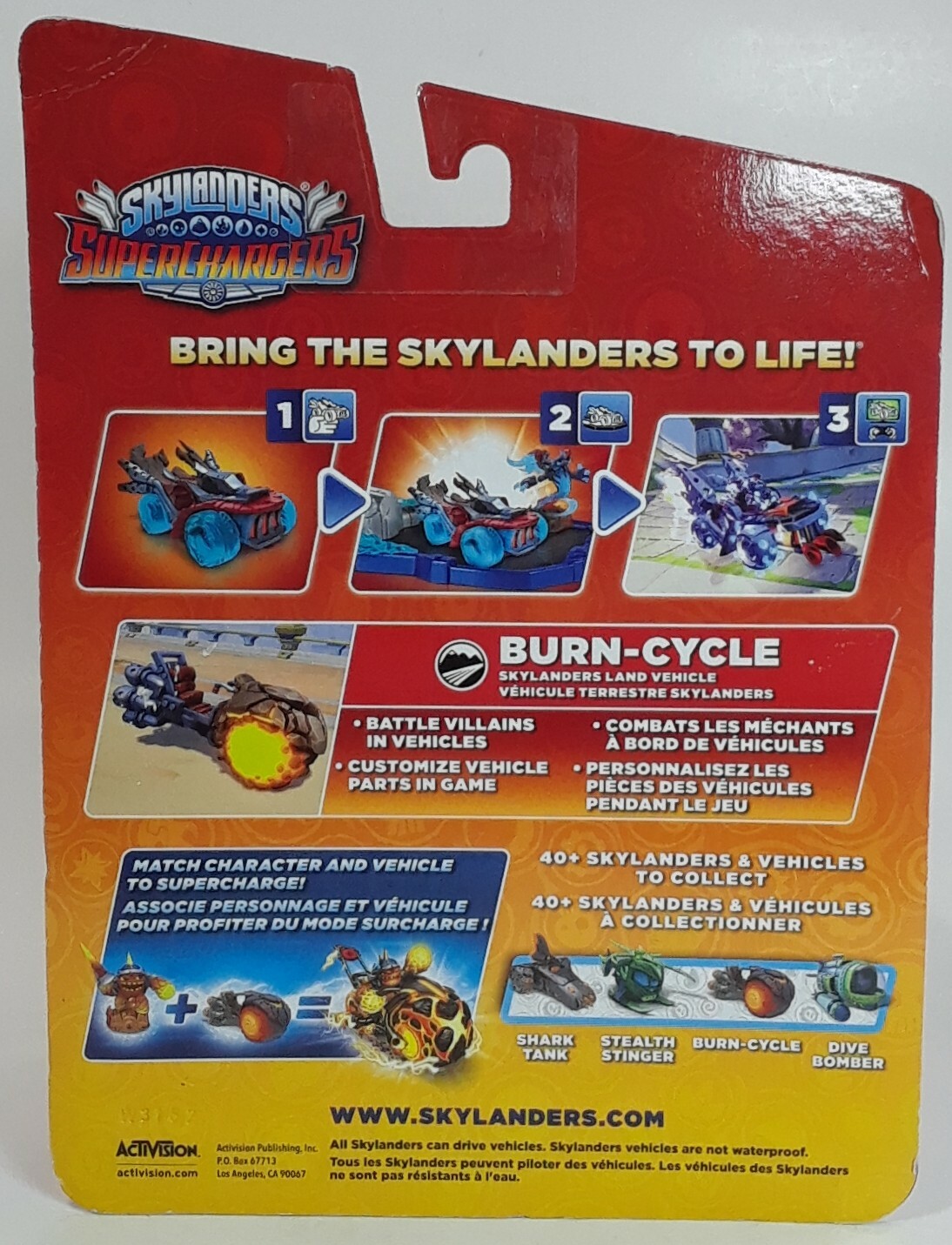 2015 Skylanders SuperChargers: Vehicle BURN CYCLE Character Pack – FIRE / LAND