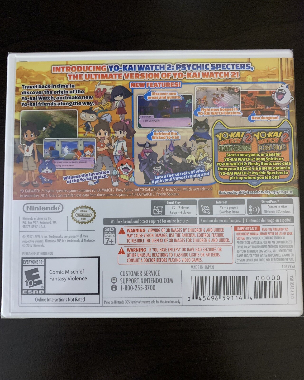 Yo-kai Watch 1, 2, 3 Games (Nintendo 3DS)