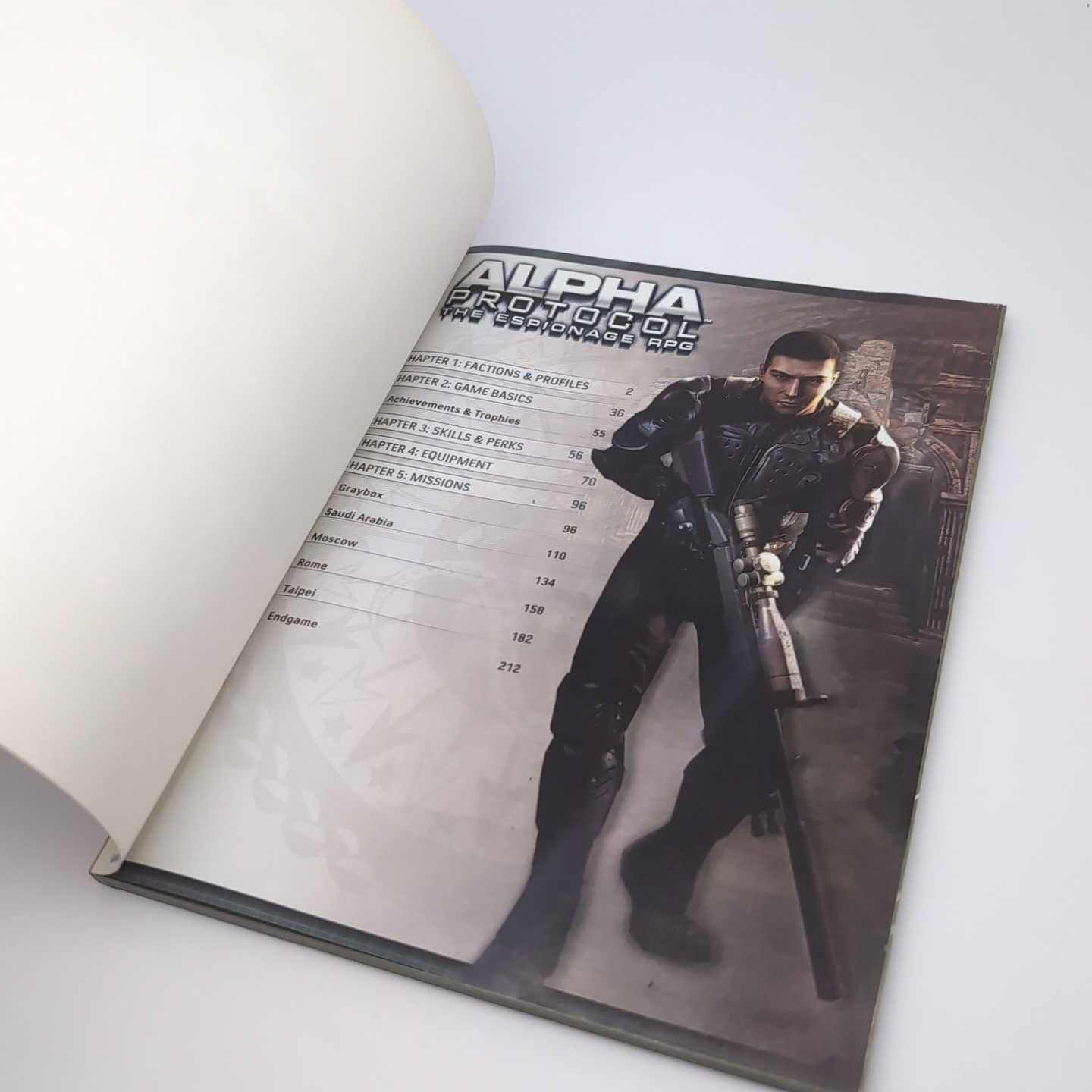 Alpha Protocol – Official Strategy Guide – Brady Games – PS3 XBOX 360 – VG