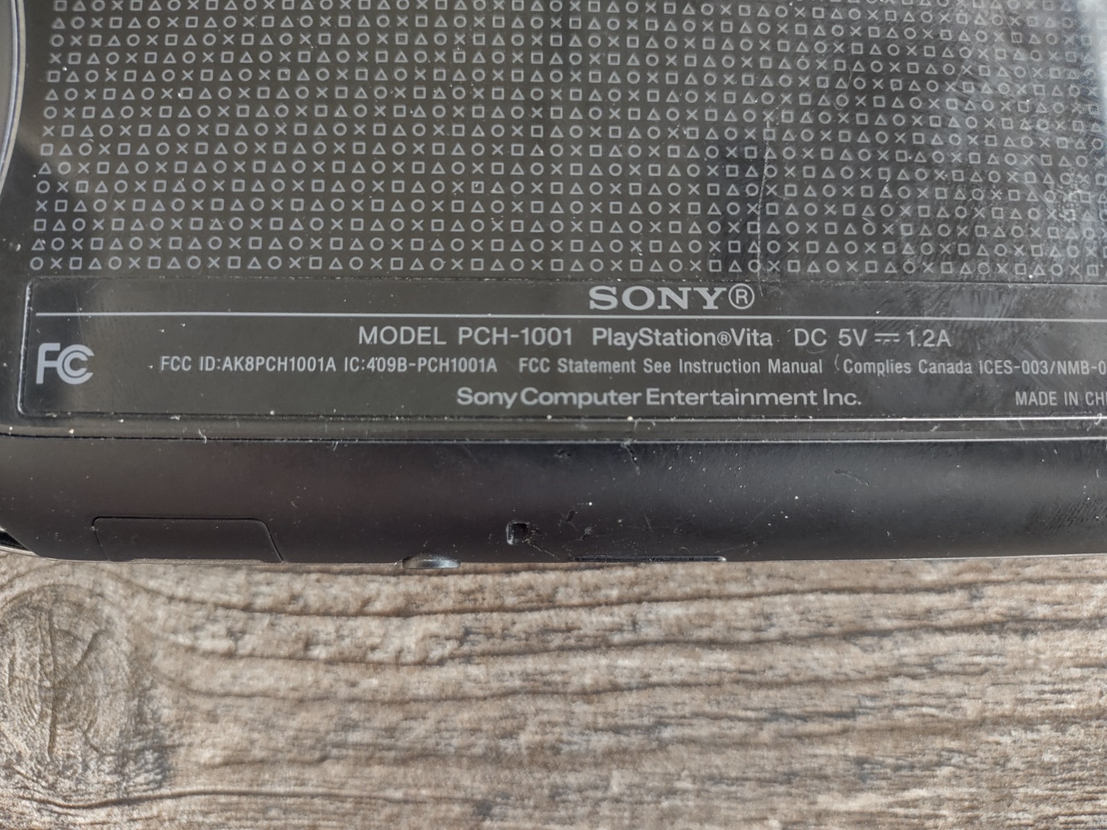 Sony PlayStation Vita PS Vita PCH-1001 Handheld Console Gaming System Only Black