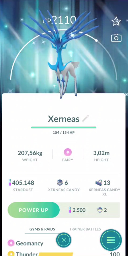 Shiny Xerneas – Go Tour 2026 – Special X Background – Pokemon Trade Go