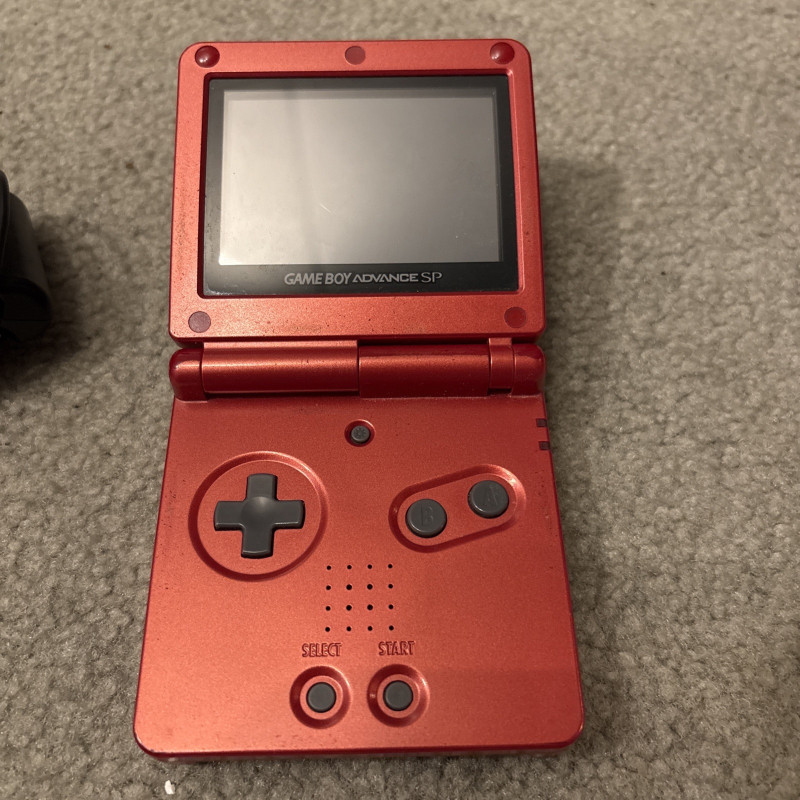 Nintendo Game Boy Advance SP Handheld System – Flame Red W Charger Tested