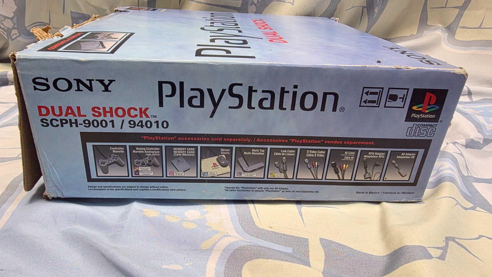 Sony PlayStation PS1 SCPH-9001 Complete Dual Shock Vintage Feb 2000 Y2K Console