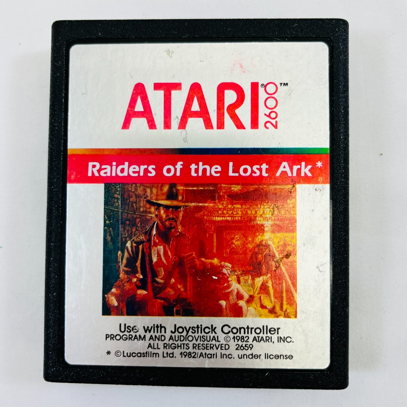 Raiders of the Lost Ark Atari 2600 Cartridge w/ Manual VTG 1980s Retro Gaming